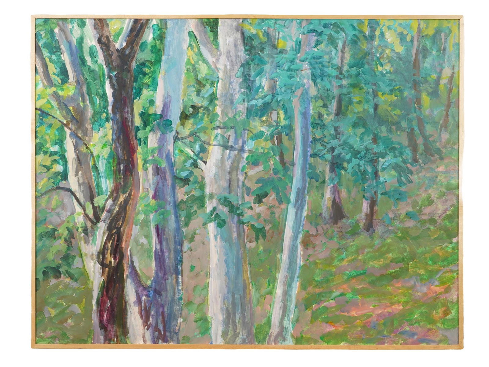 AMERICAN LANDSCAPE PAINTING BETSY GOLDBERG BIRCH TREES (1 of 3)