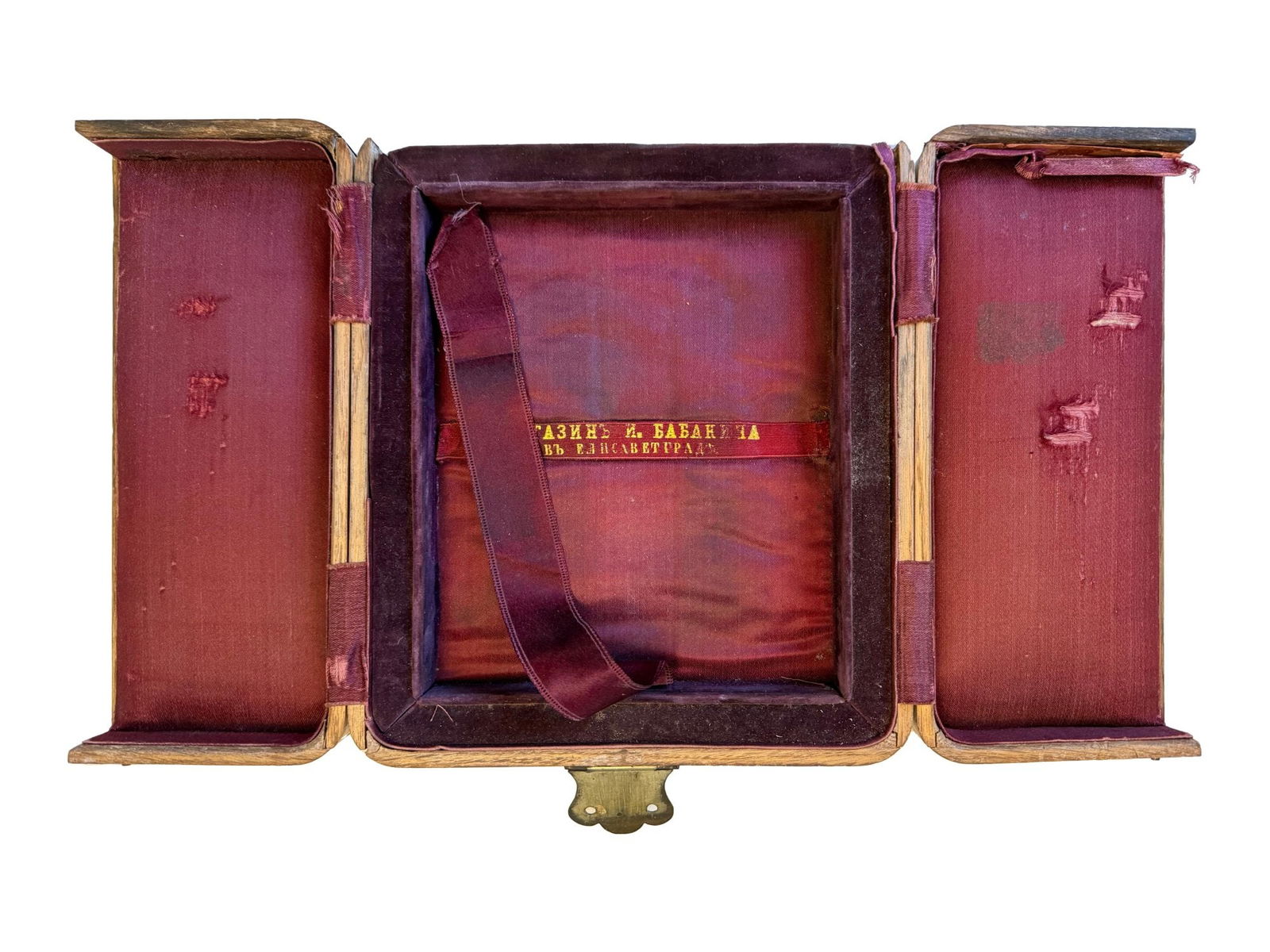 ANTIQUE UKRAINIAN FOLDING WOODEN ICON BOX KIOT (1 of 12)