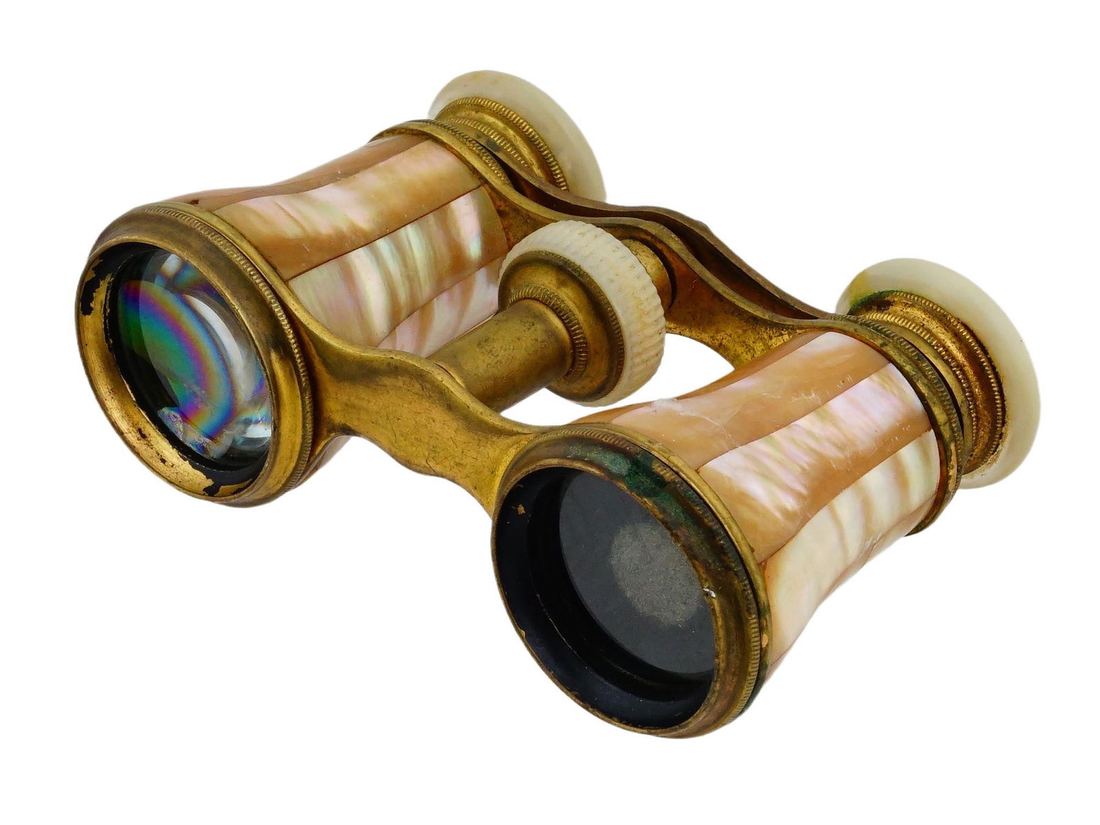 ANTIQUE VICTORIAN MOTHER OF PEARL OPERA BINOCULARS (1 of 11)