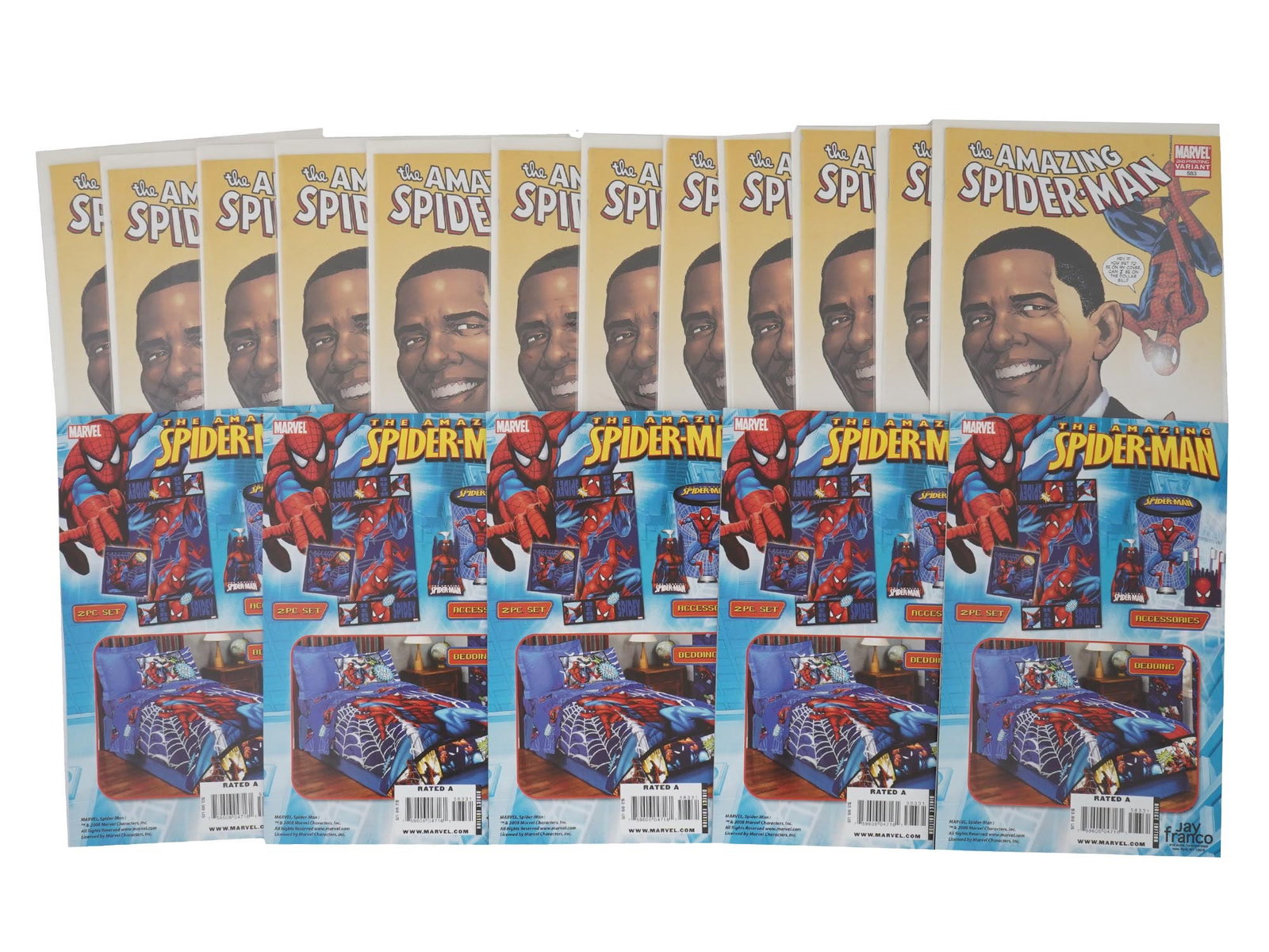 17 COPIES AMAZING SPIDERMAN OBAMA COVER 2ND VARIANT 583 (1 of 4)