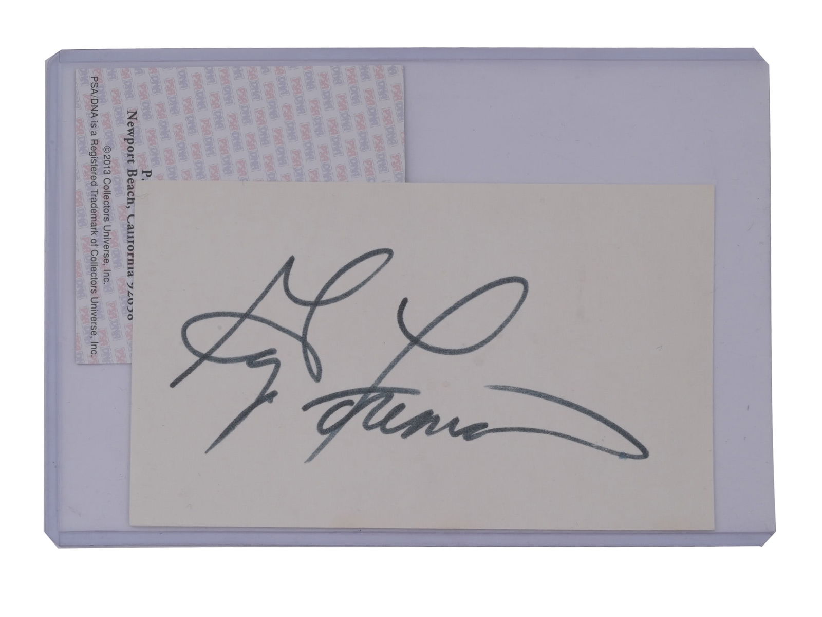 GEORGE FOREMAN SIGNATURE ON INDEX CARD PSA AUTH (1 of 3)