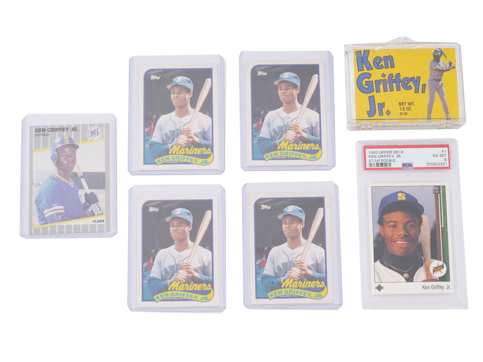 KEN GRIFFEY JR BASEBALL CARDS AND CHOCOLATE BAR (1 of 10)