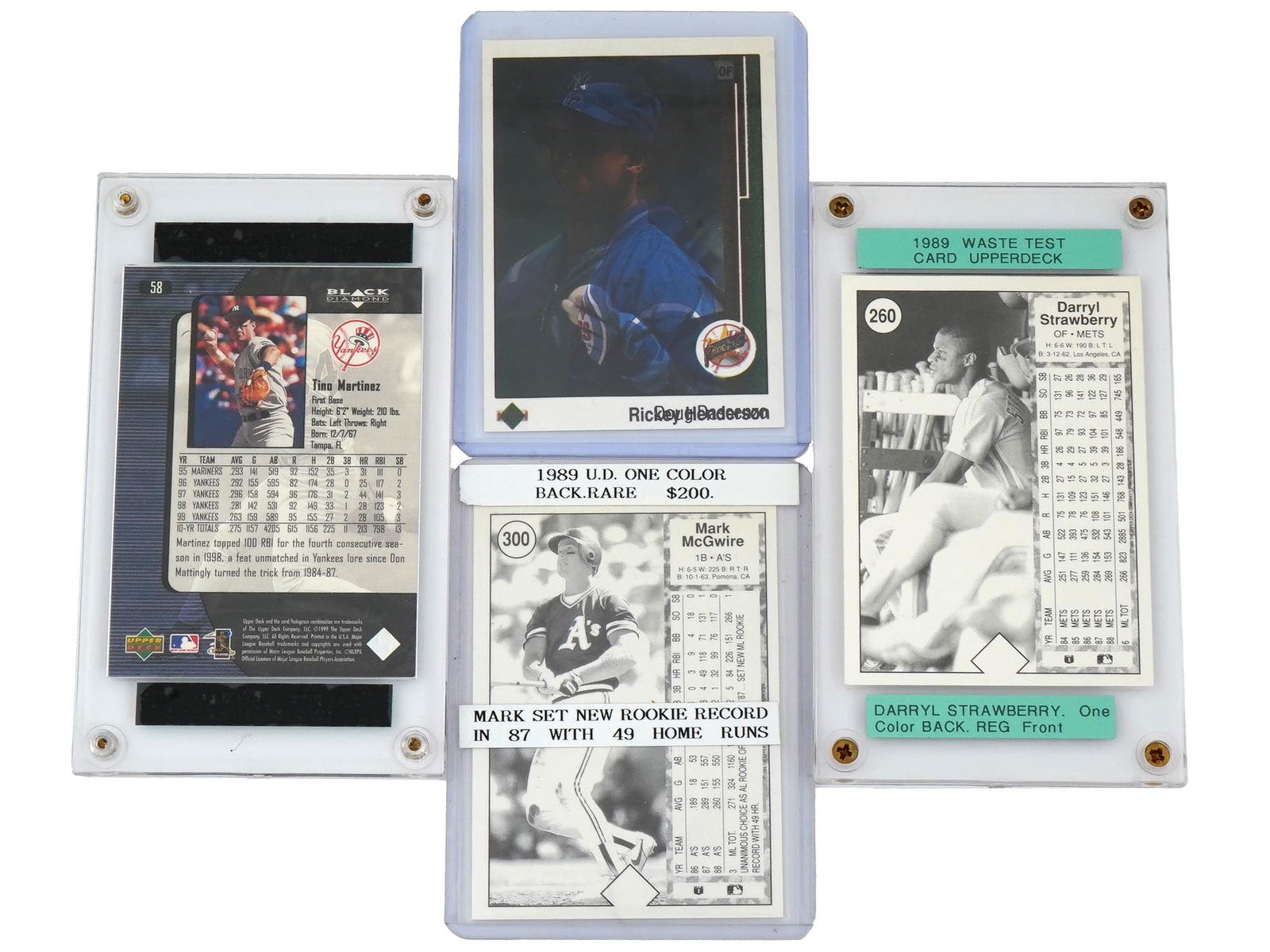 UPPER DECK BASEBALL CARDS WITH ERROR VARIATIONS - 2