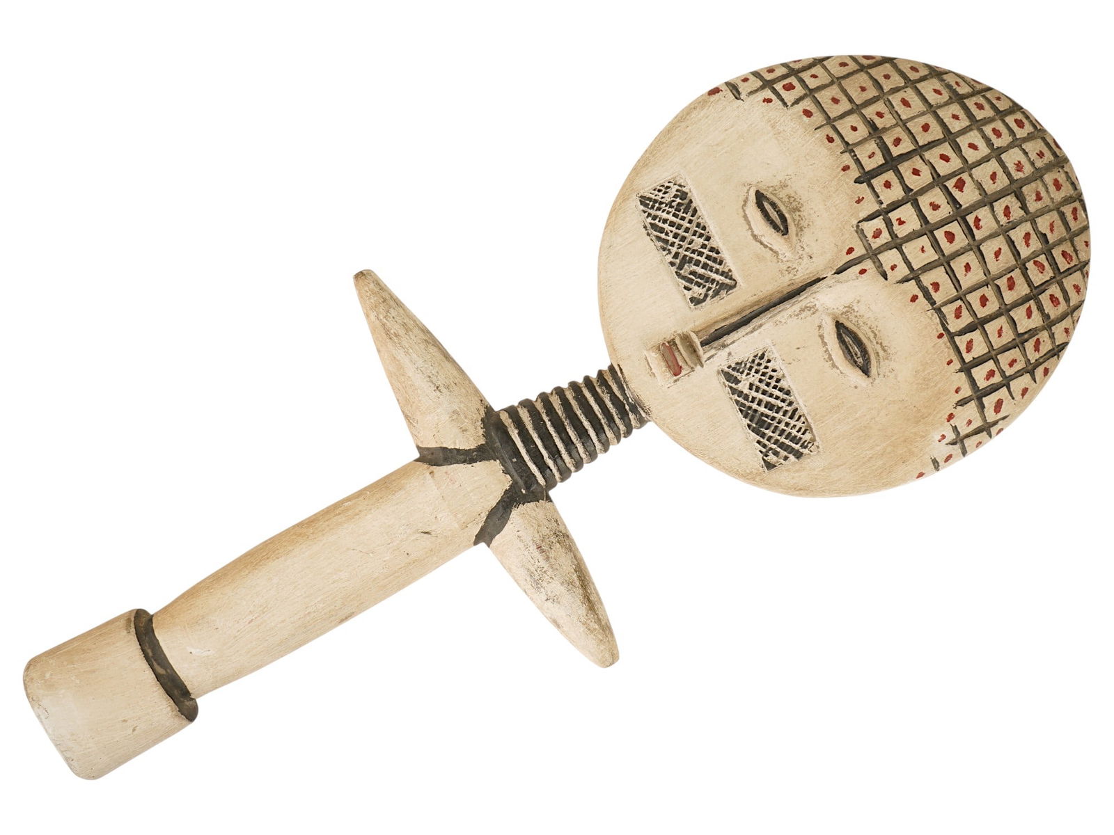 AFRICAN GHANA WOODEN FIGURINE AKUABA FERTILITY DOLL (1 of 5)