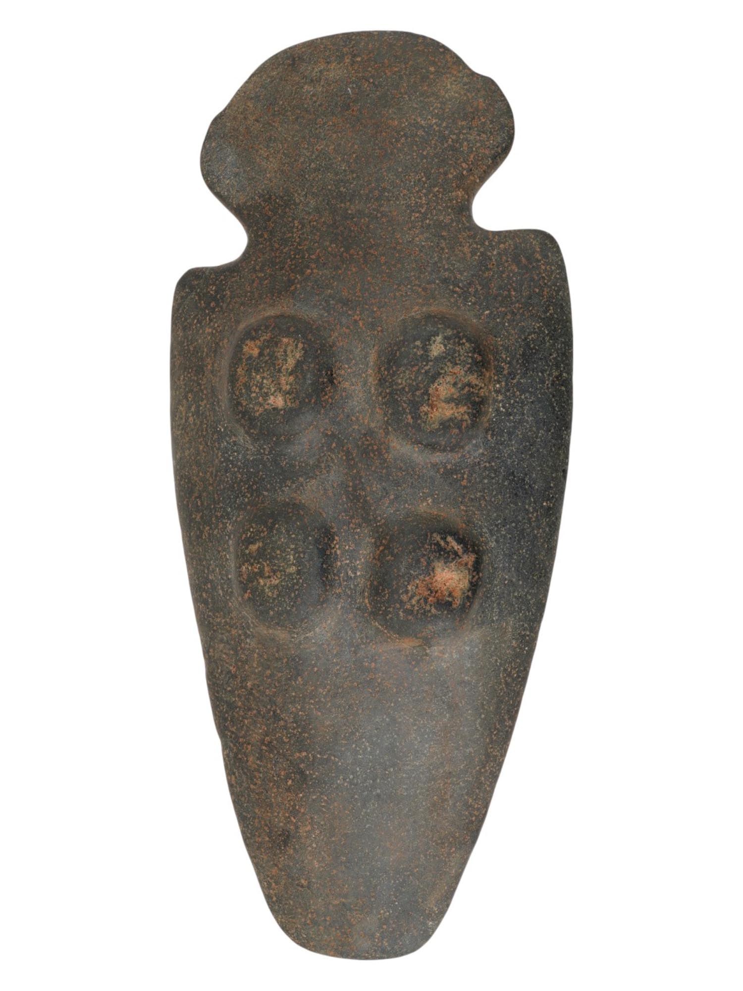 ANCIENT PRE COLUMBIAN TAINO CARVED STONE BIRDMAN FIGURINE (1 of 7)