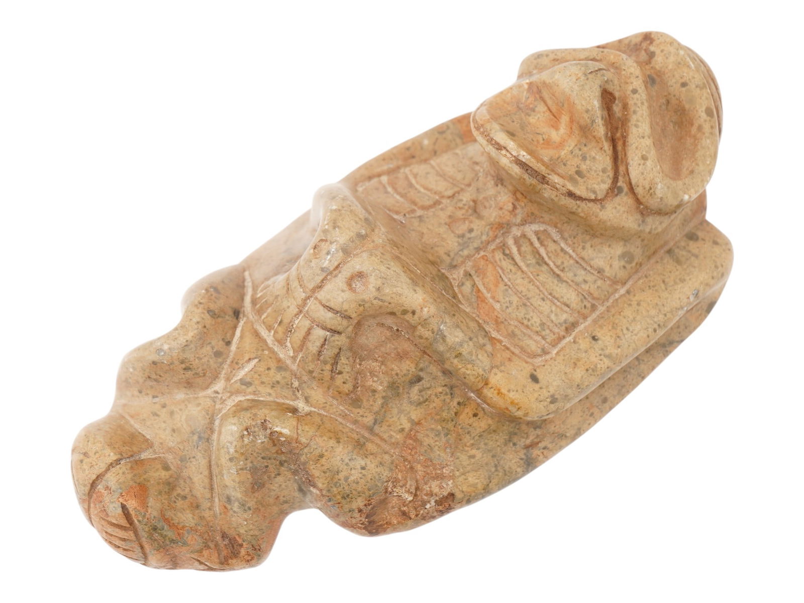 ANCIENT PRE COLUMBIAN TAINO STONE FIGURAL STAMP (1 of 7)