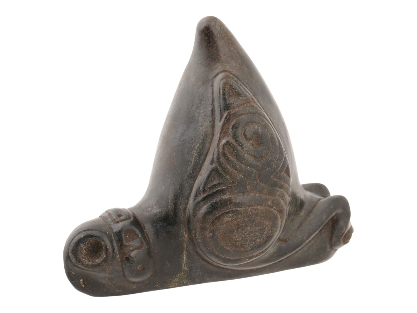 ANCIENT PRE COLUMBIAN TAINO CARVED ZEMI BIRD FIGURE (1 of 7)