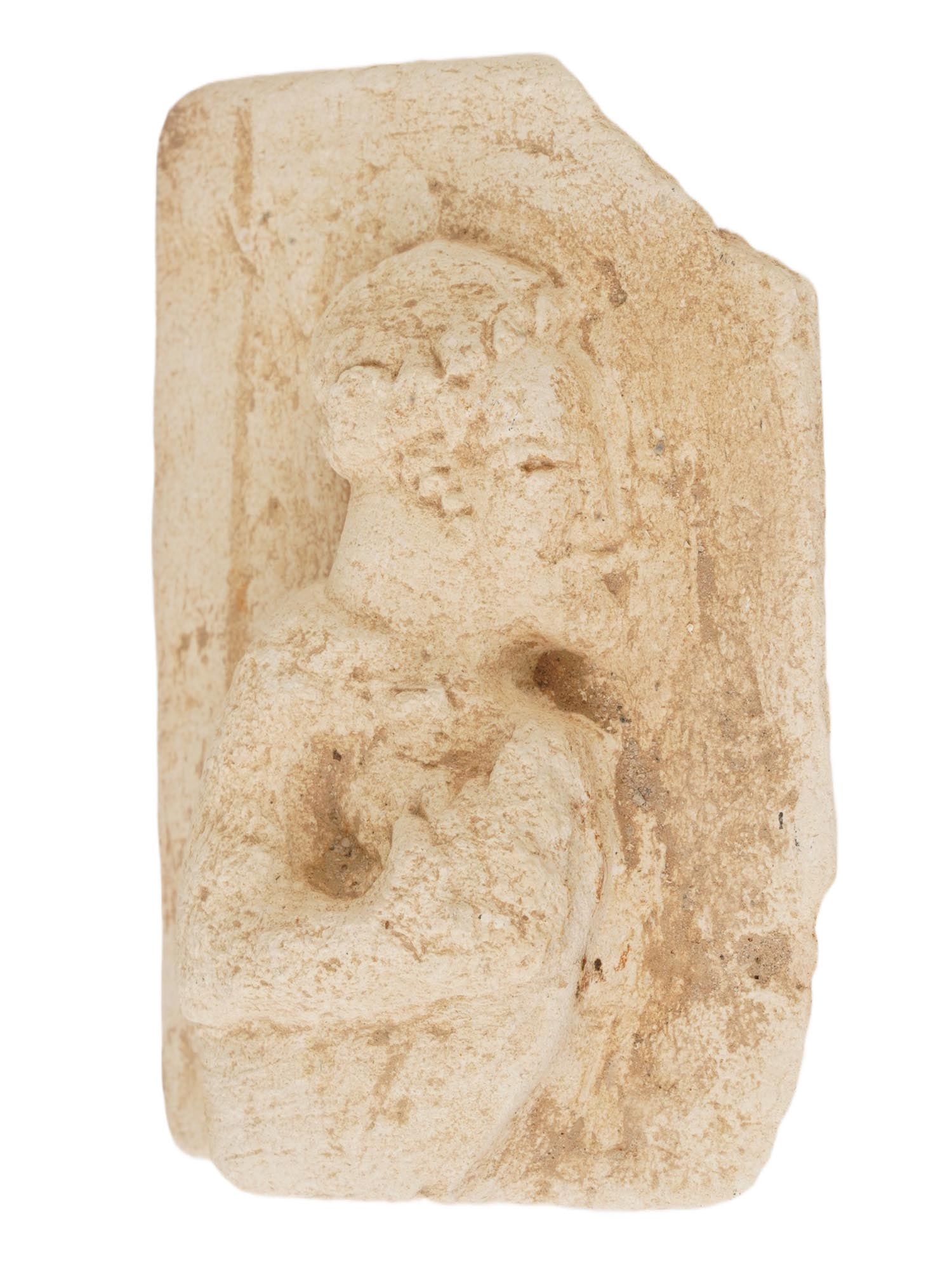 ANCIENT GREEK RELIEF STONE PLAQUE 400 TO 200 BC (1 of 6)