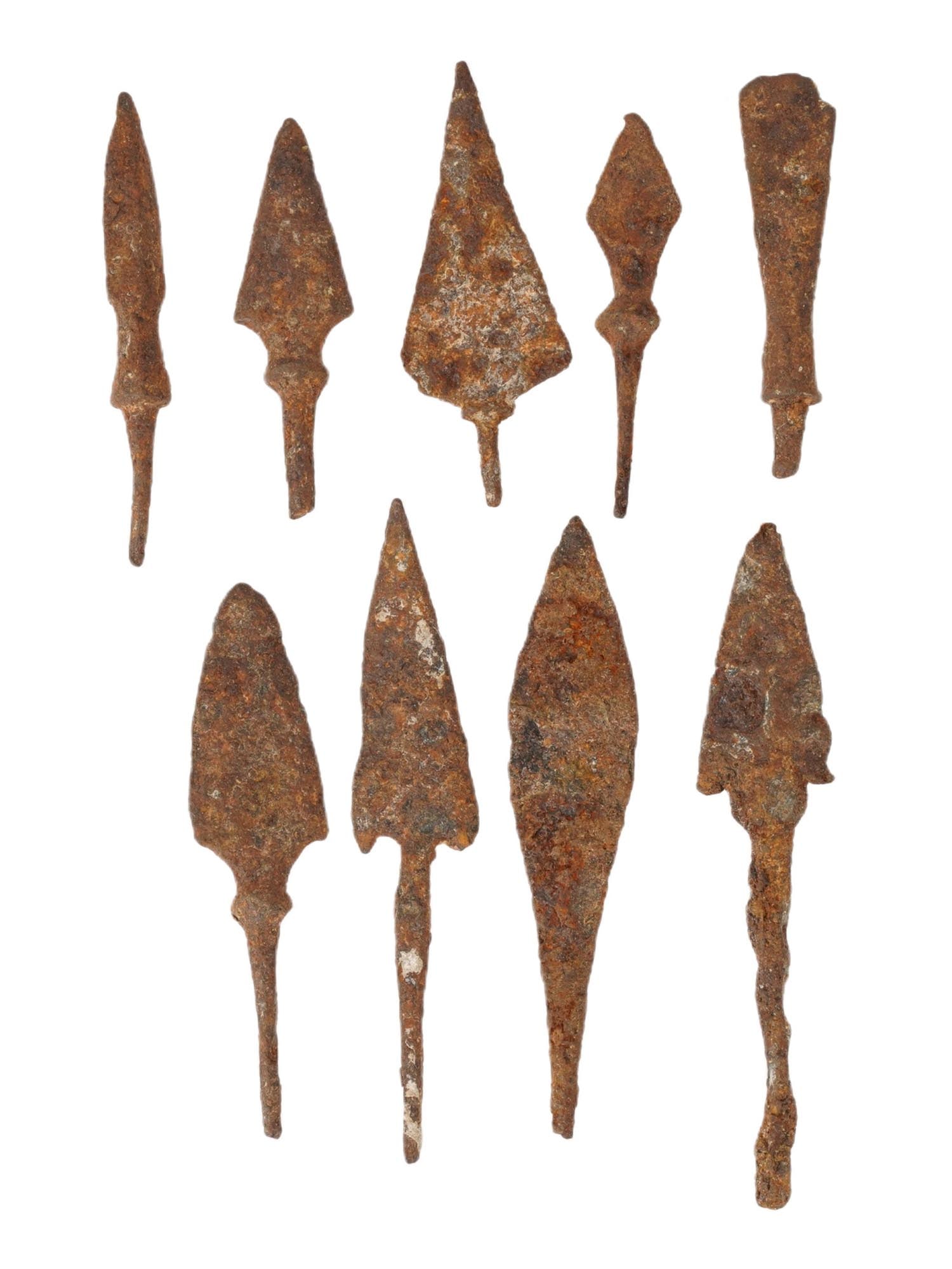 GROUP OF ANCIENT GRECO ROMAN IRON ARROWHEADS (1 of 6)