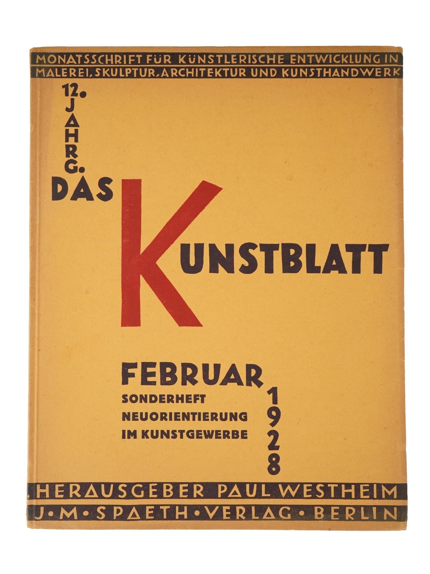 VTG GERMAN MAGAZINE ISSUE DAS KUNSTBLATT FEBRUARY 1928 (1 of 6)