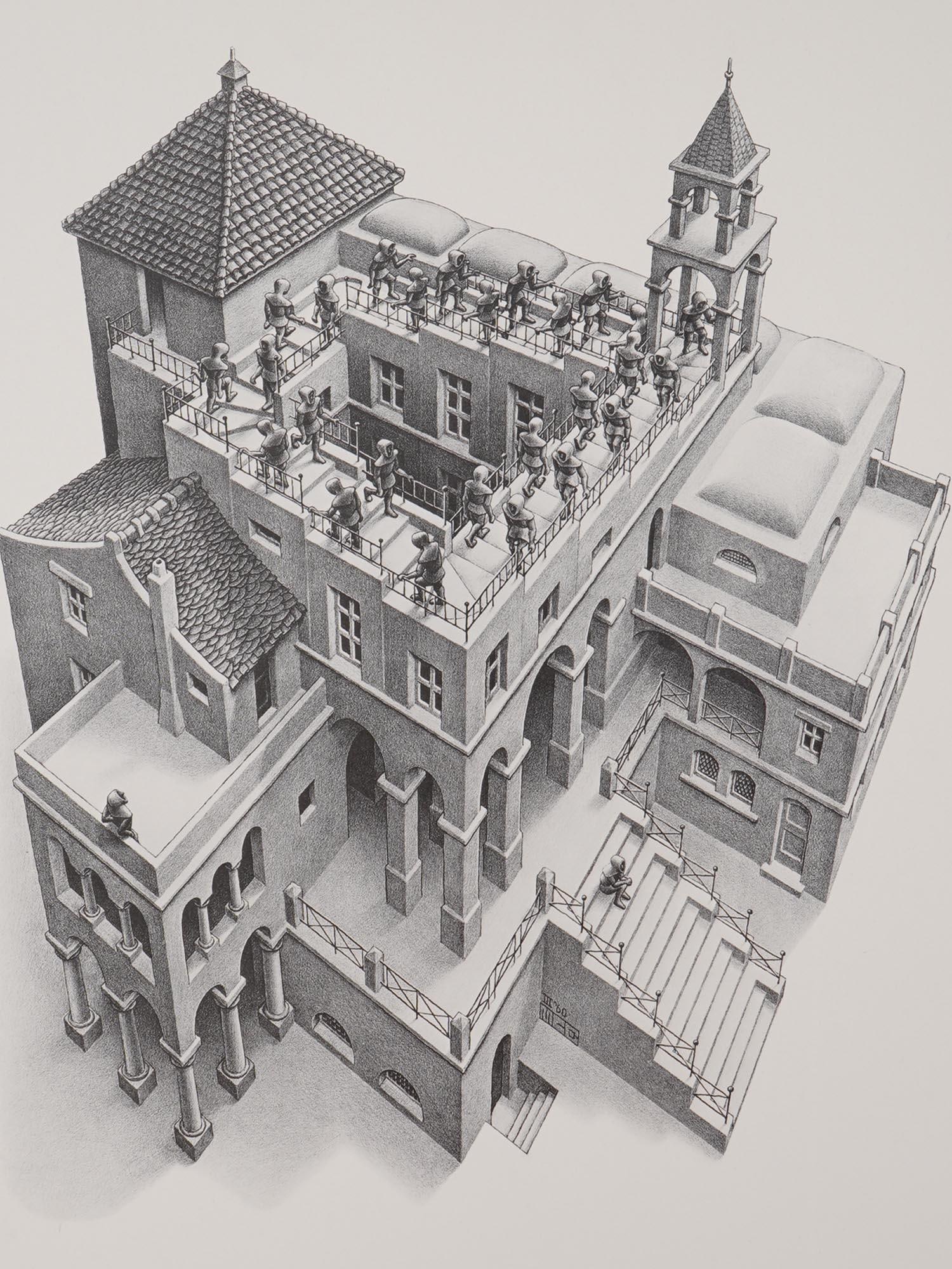 AFTER ESCHER DUTCH IMPOSSIBLE OBJECT OFFSET PRINT - 2