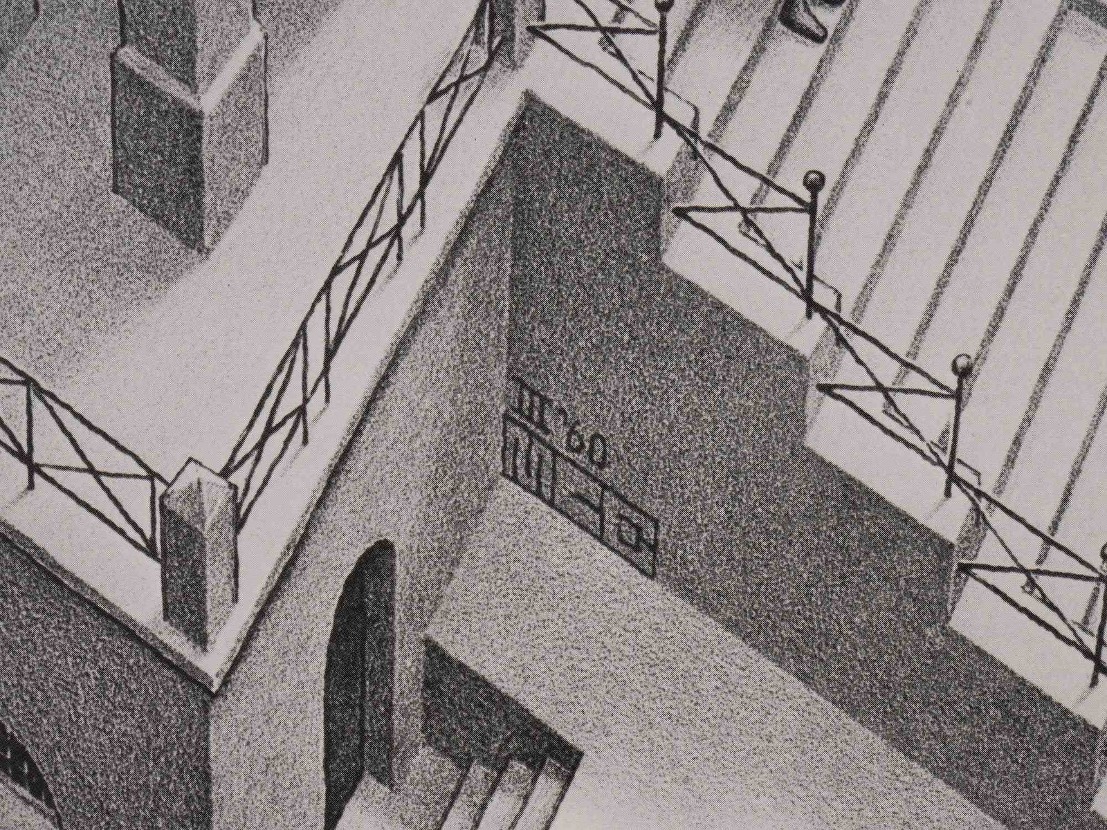 AFTER ESCHER DUTCH IMPOSSIBLE OBJECT OFFSET PRINT - 3