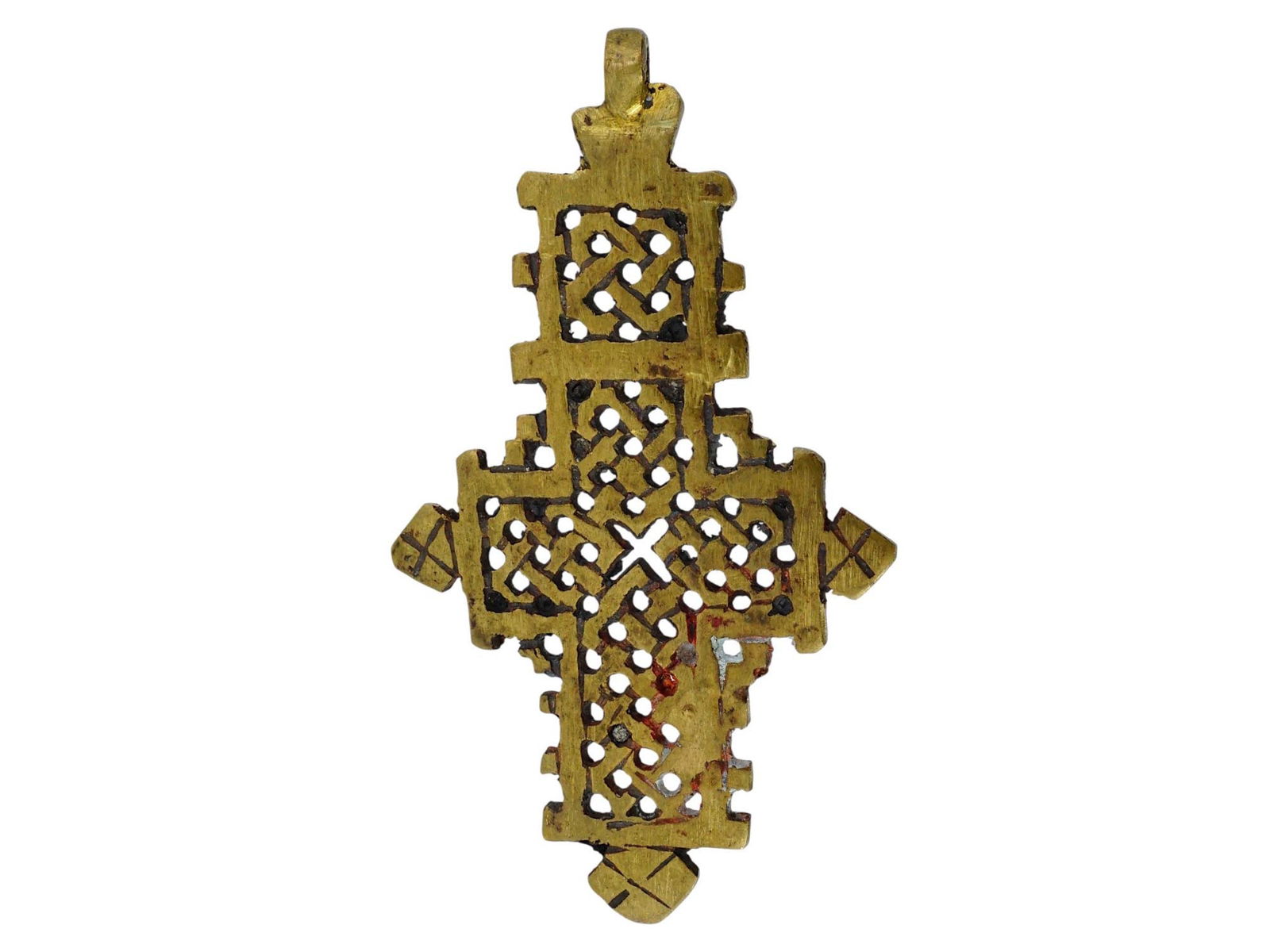 ETHIOPIAN COPTIC ORTHODOX ENGRAVED CROSS PENDANT (1 of 10)