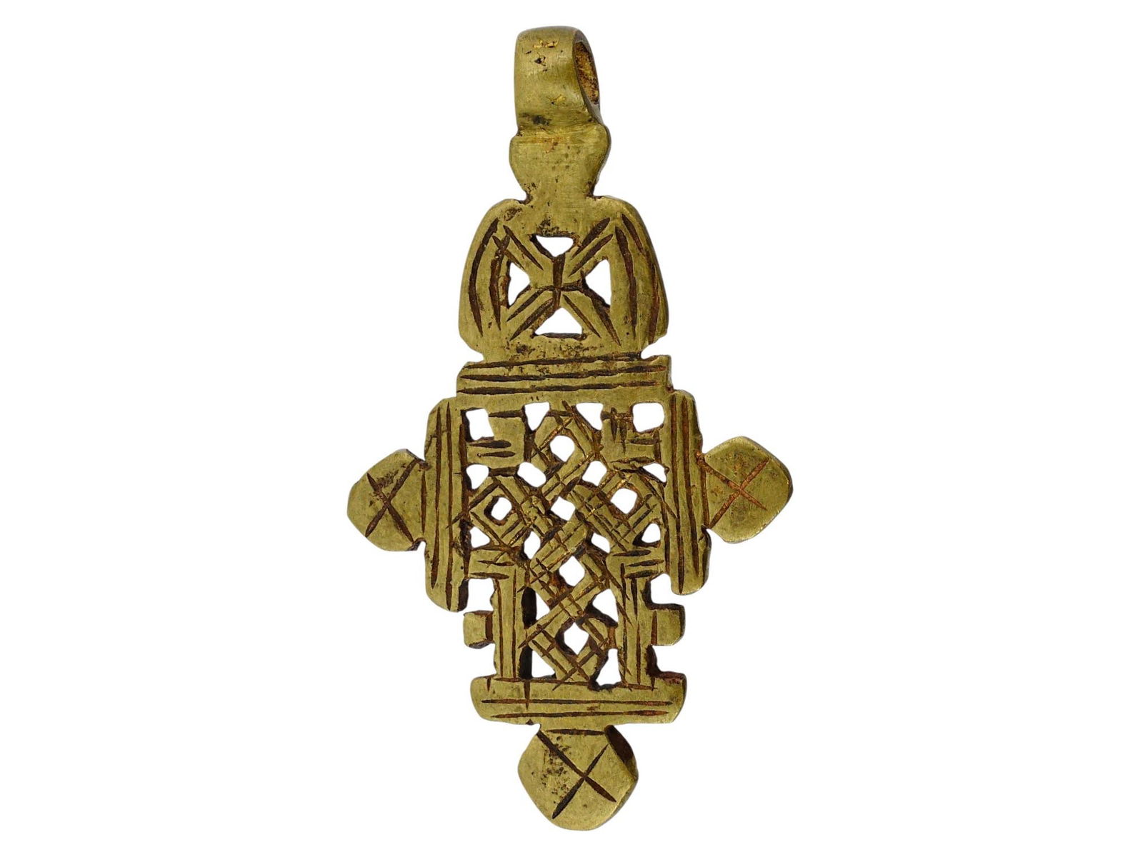 TRADITIONAL ETHIOPIAN ORTHODOX COPTIC CROSS PENDANT (1 of 7)