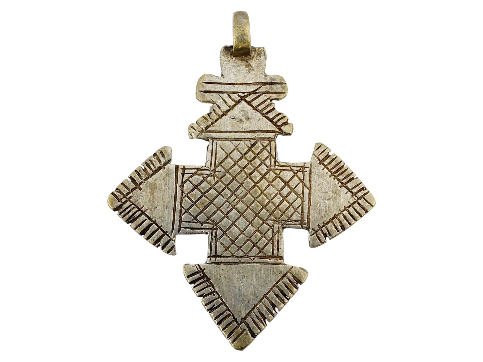 TRADITIONAL ETHIOPIAN SILVER ORTHODOX CROSS PENDANT (1 of 7)