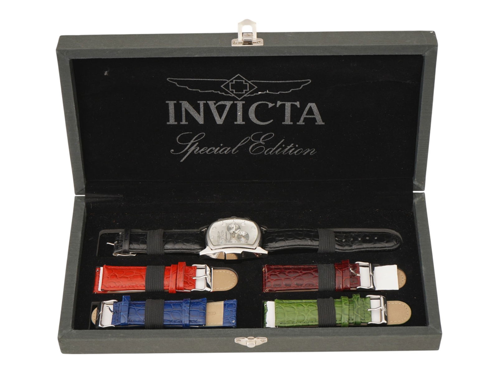 INVICTA SPECIAL EDITION LUPAH WRIST WATCH W STRAPS IOB (1 of 12)