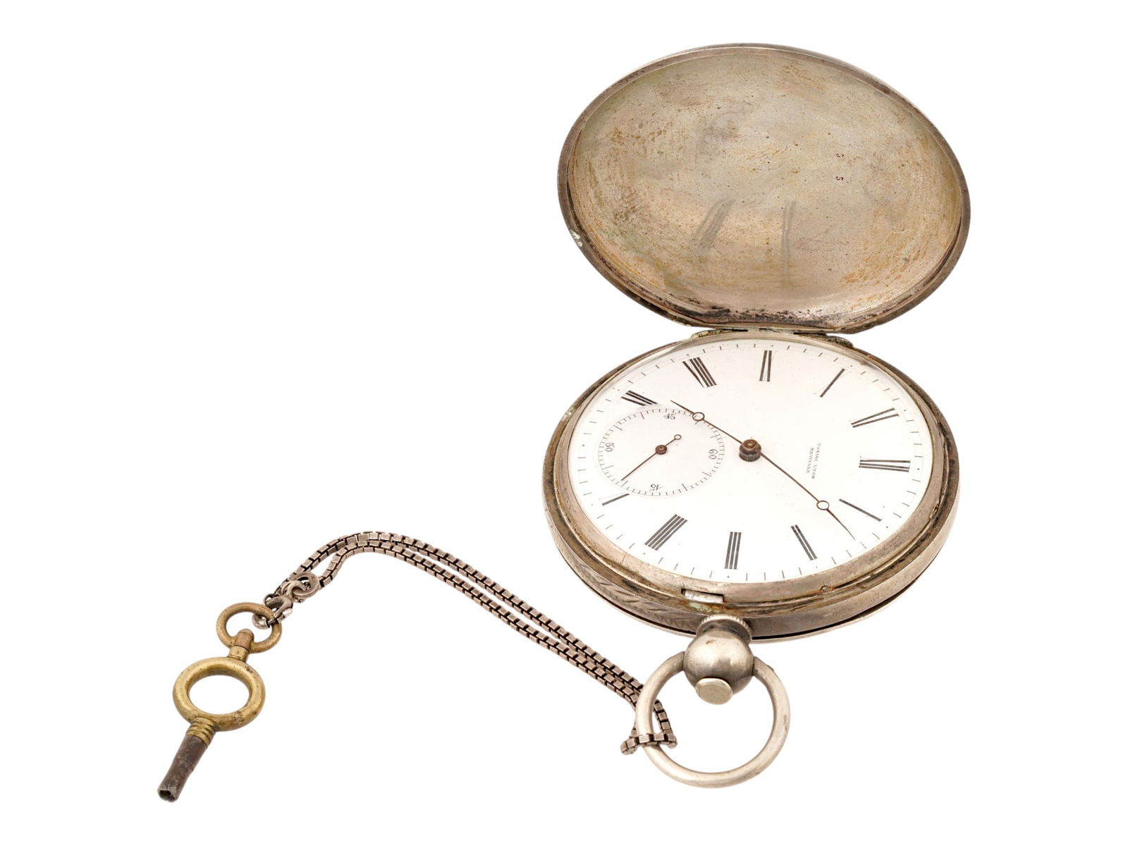 AMERICAN TOBIAS LYON ENGRAVED POCKET WATCH (1 of 8)