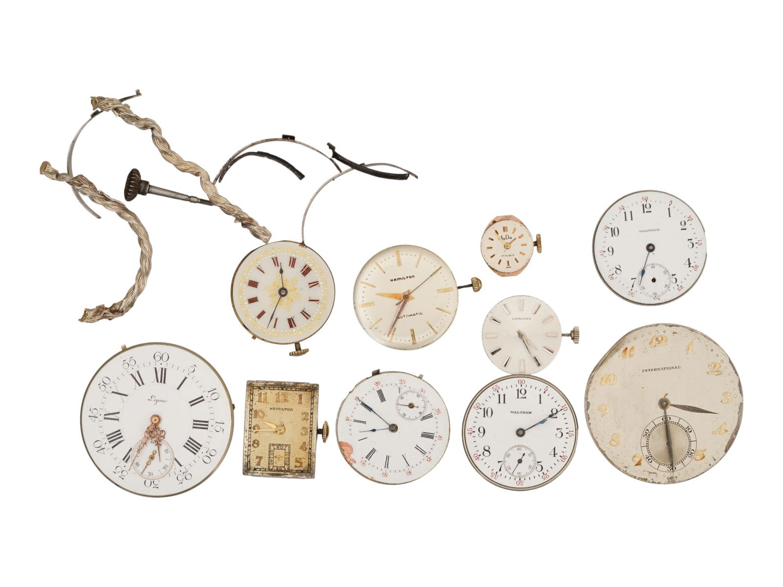 COLLECTION OF ANTIQUE AND VINTAGE WATCH MOVEMENTS (1 of 12)
