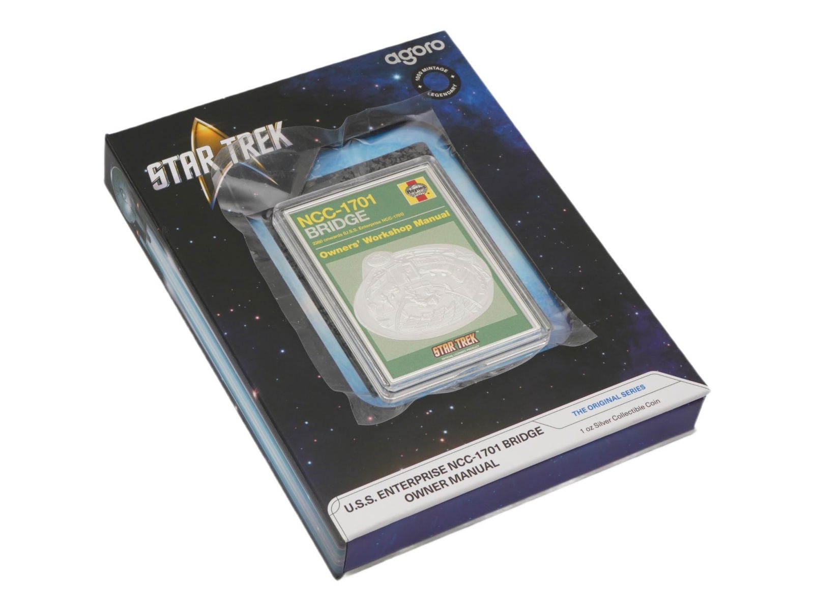 STAR TREK USS ENTERPRISE NCC-1701 SILVER COIN IOB (1 of 5)