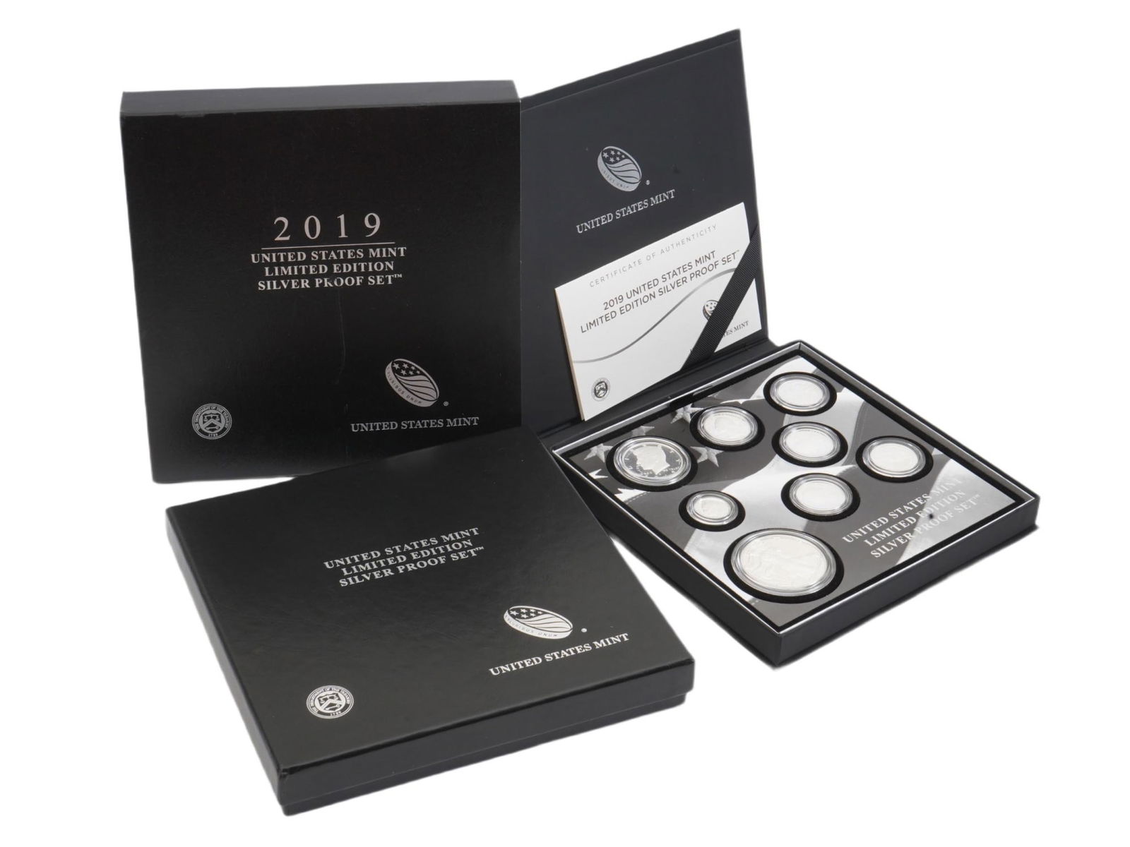 2019 UNITED STATES MINT LTD SILVER PROOF SET IOB (1 of 5)