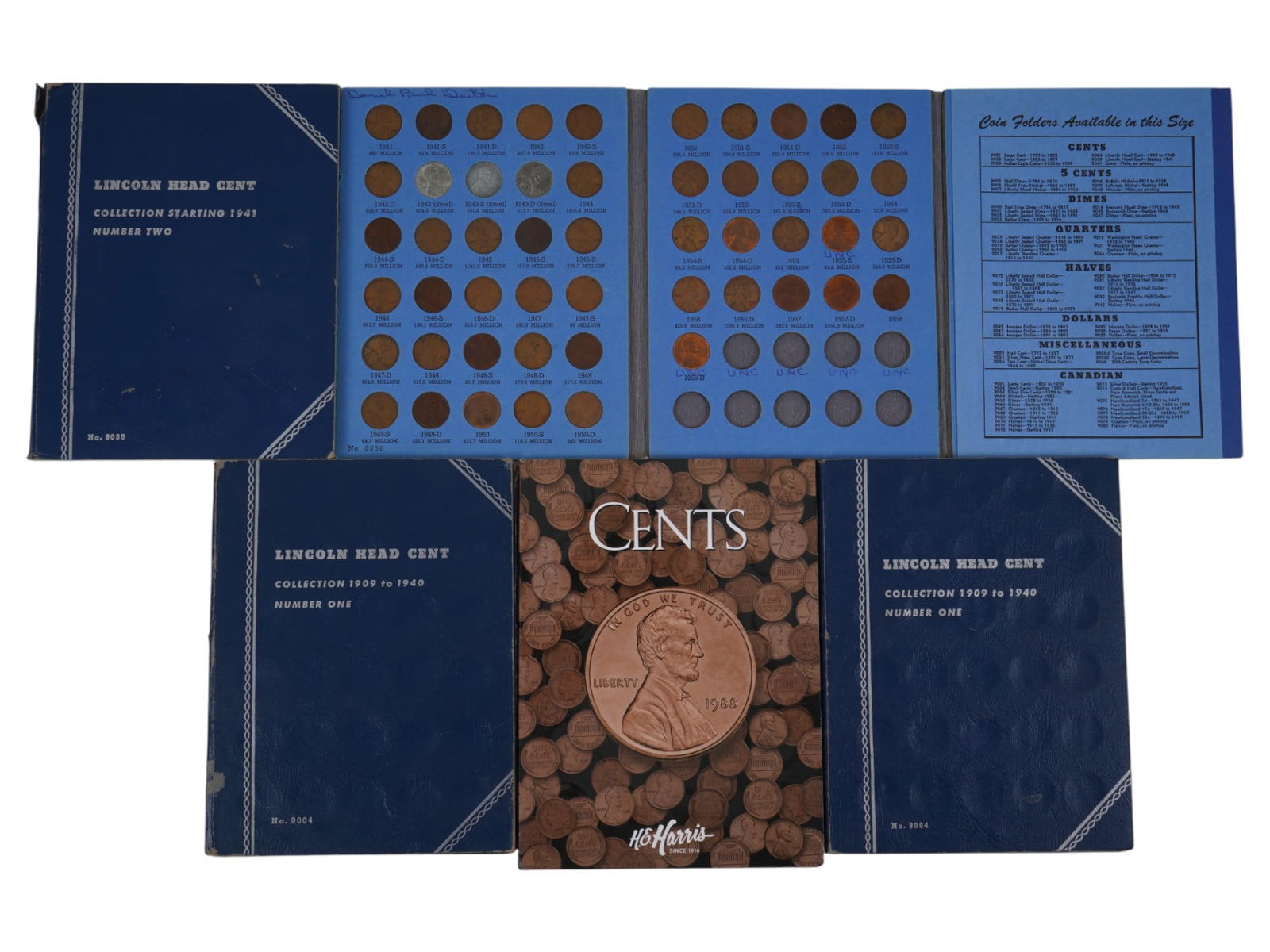 COLLECTION OF US LINCOLN HEAD CENT COINS (1 of 5)
