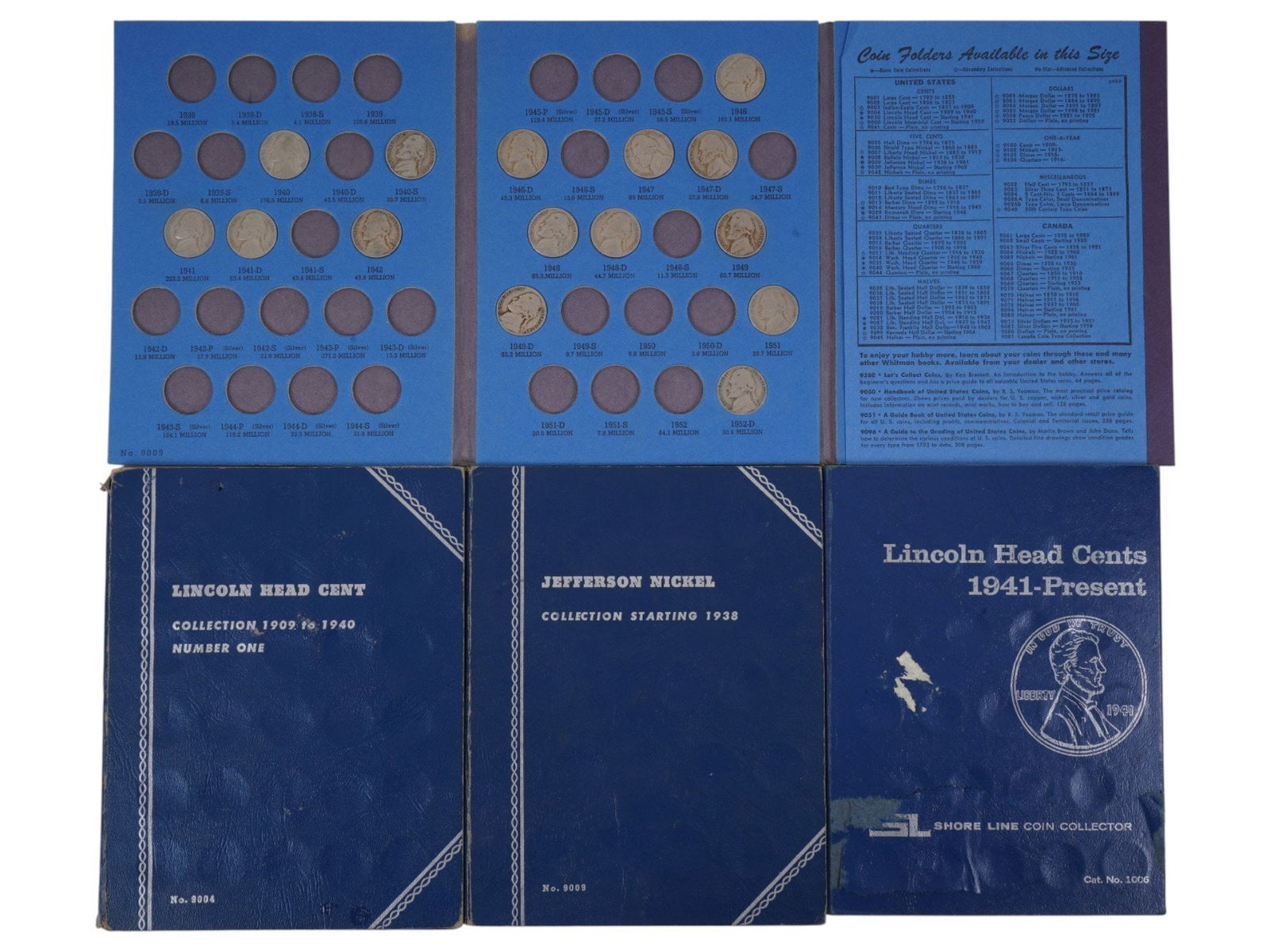 LOT OF US LINCOLN HEAD CENT AND JEFFERSON NICKEL COINS (1 of 3)