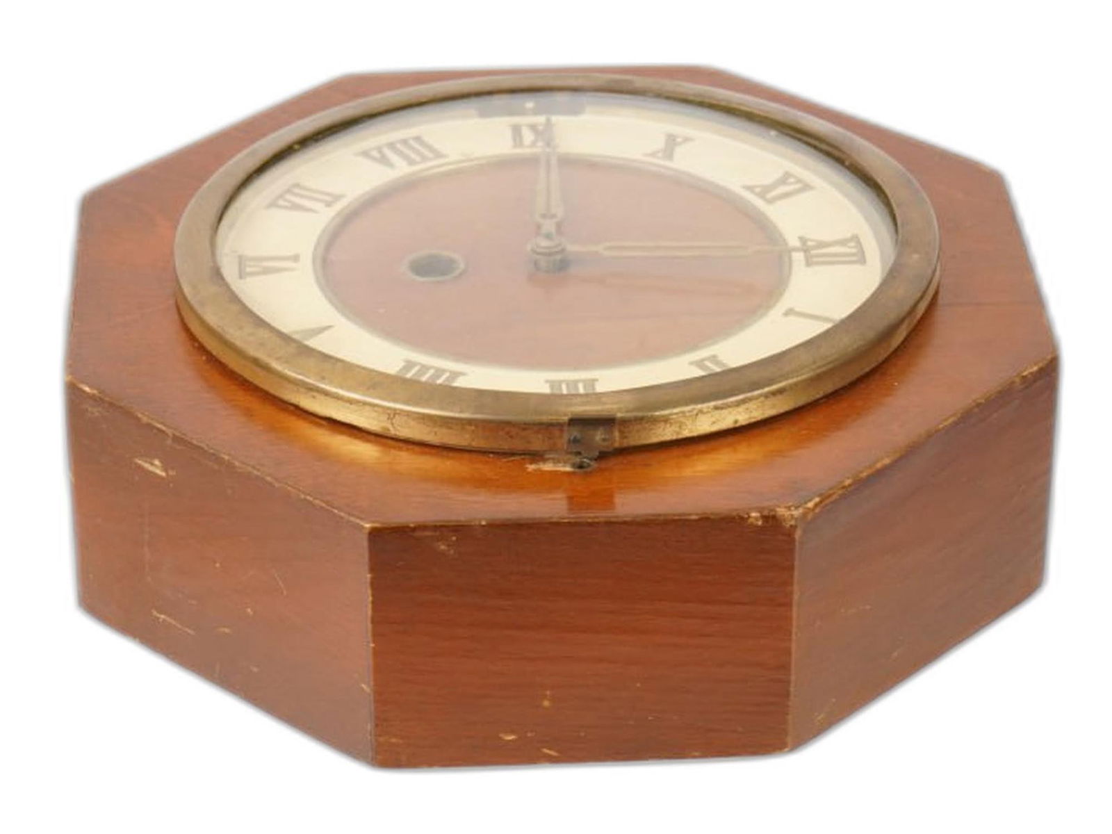 VINTAGE SOVIET VESNA MECHANICAL WALL CLOCK - 4