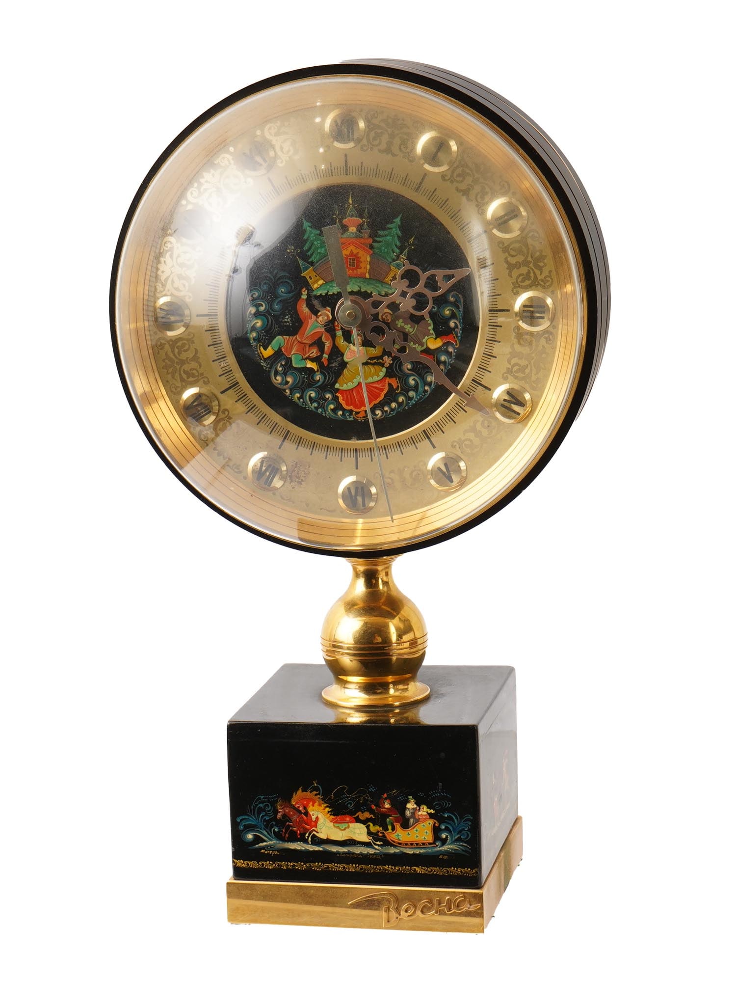 VINTAGE RUSSIAN SOVIET TABLE CLOCK ZIMUSHKA ZIMA MODEL (1 of 12)