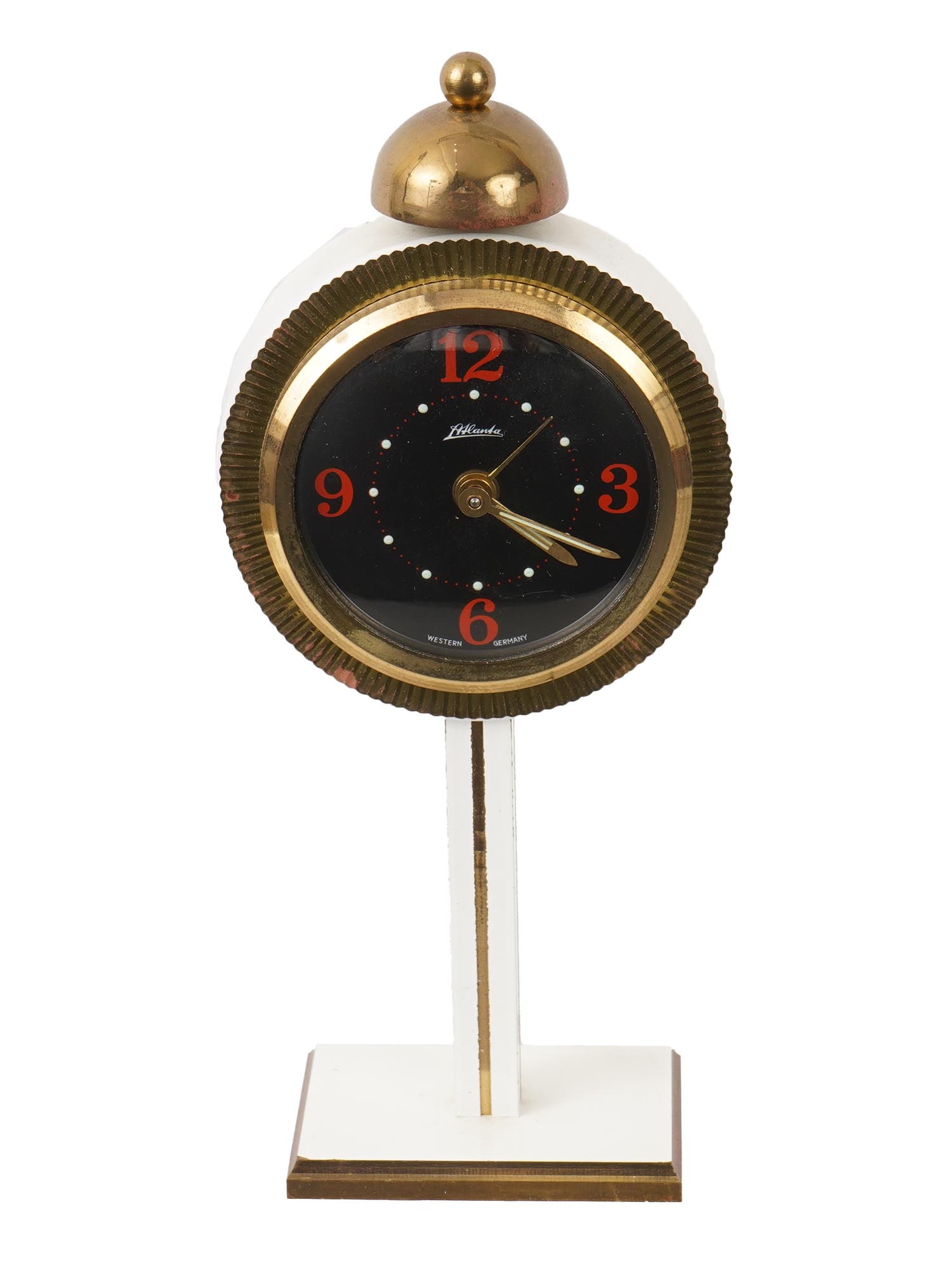 MID CENT WEST GERMAN MANUAL WIND CLOCK BY ATLANTA (1 of 7)