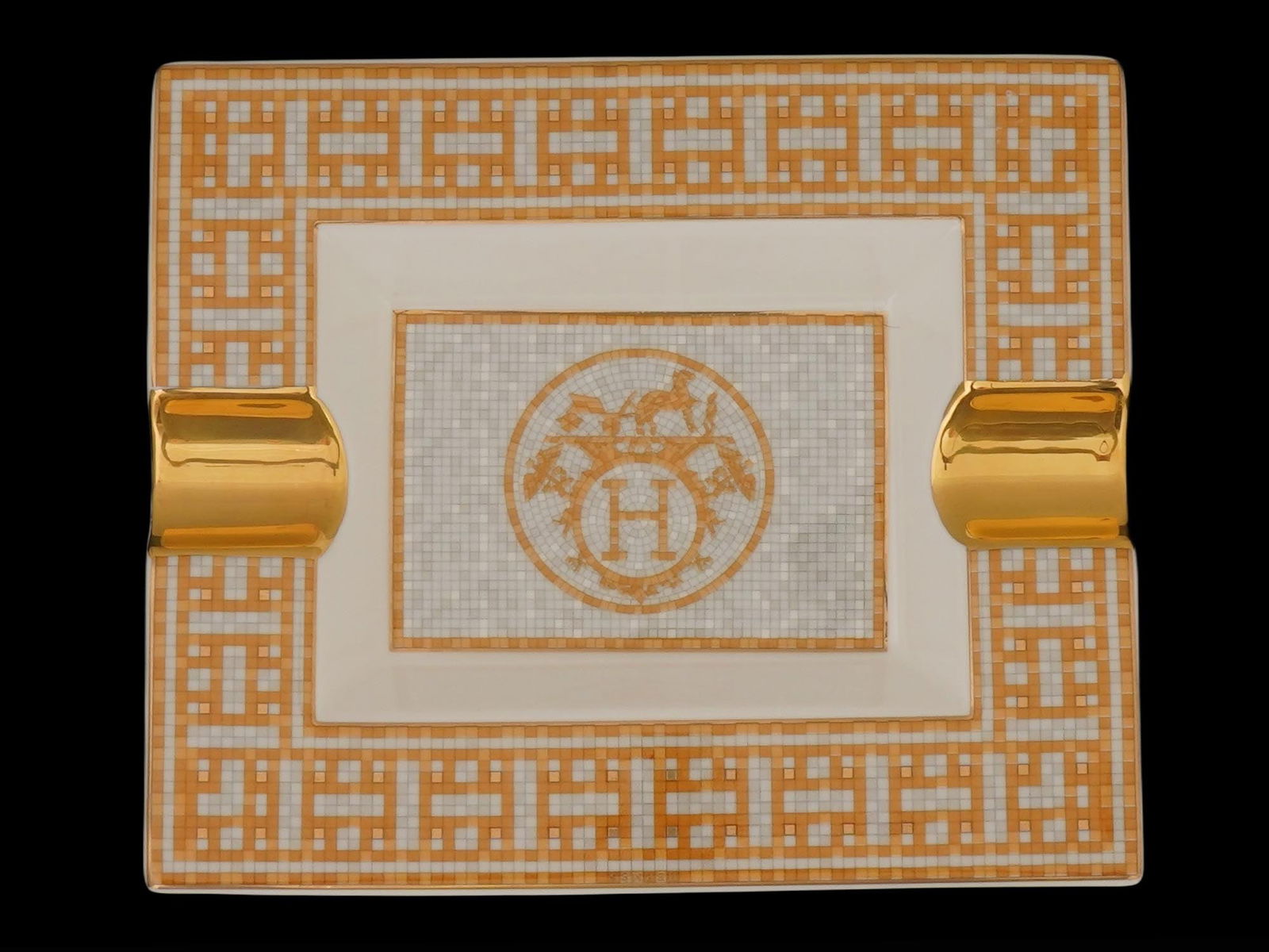 HERMES MOSAIQUE AU 24 COLLECTION PORCELAIN ASHTRAY (1 of 5)