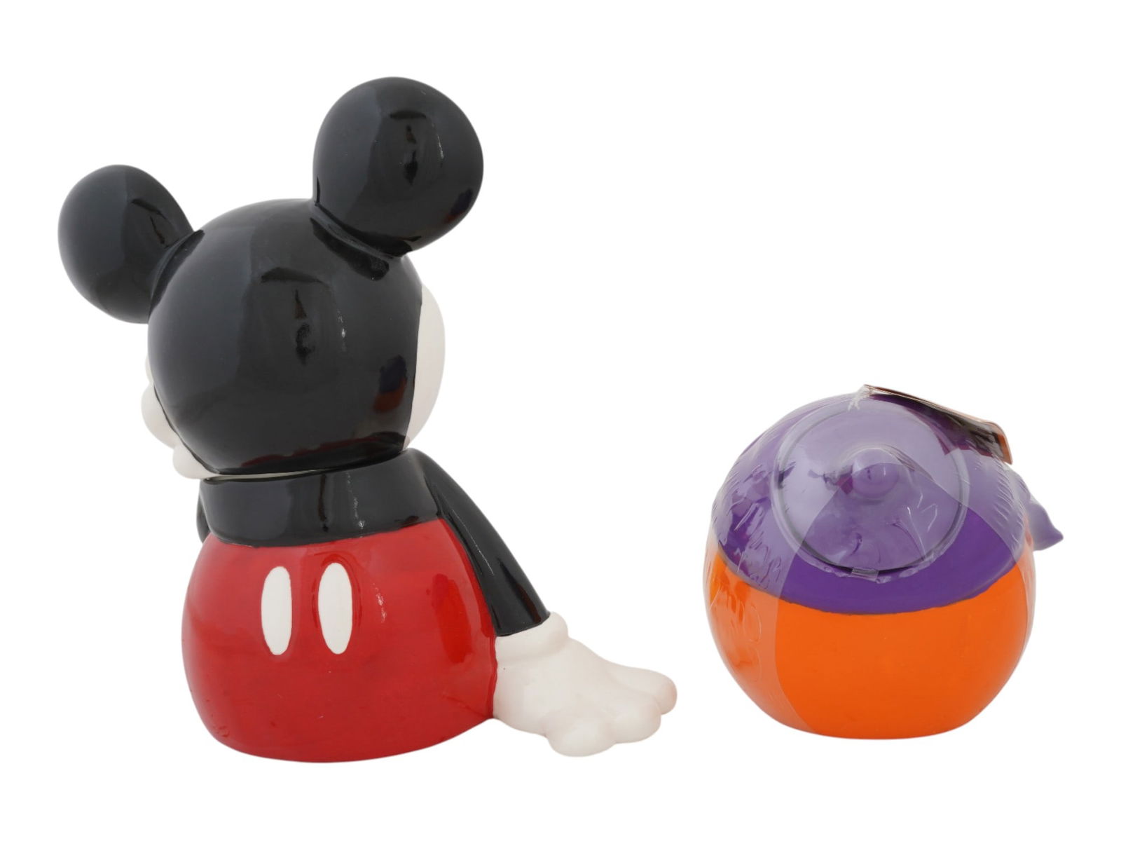 MICKEY MOUSE AND M AND MS CERAMIC COOKIE JARS - 4