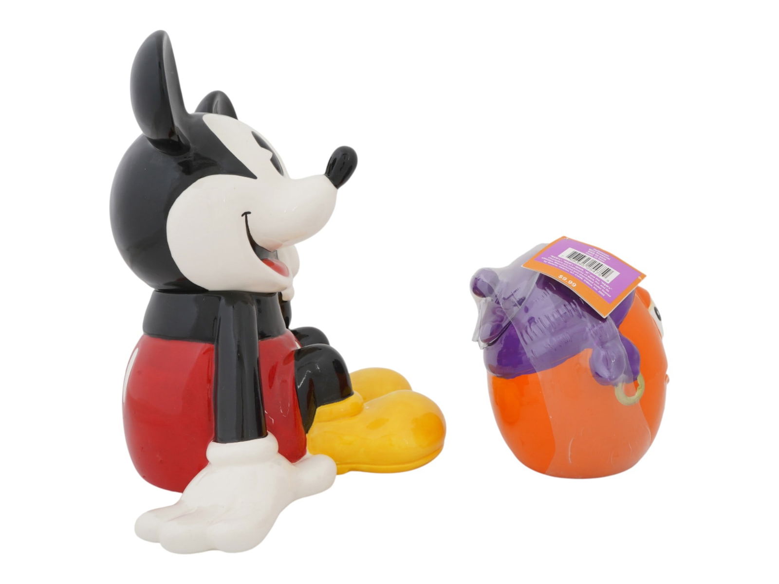 MICKEY MOUSE AND M AND MS CERAMIC COOKIE JARS - 5