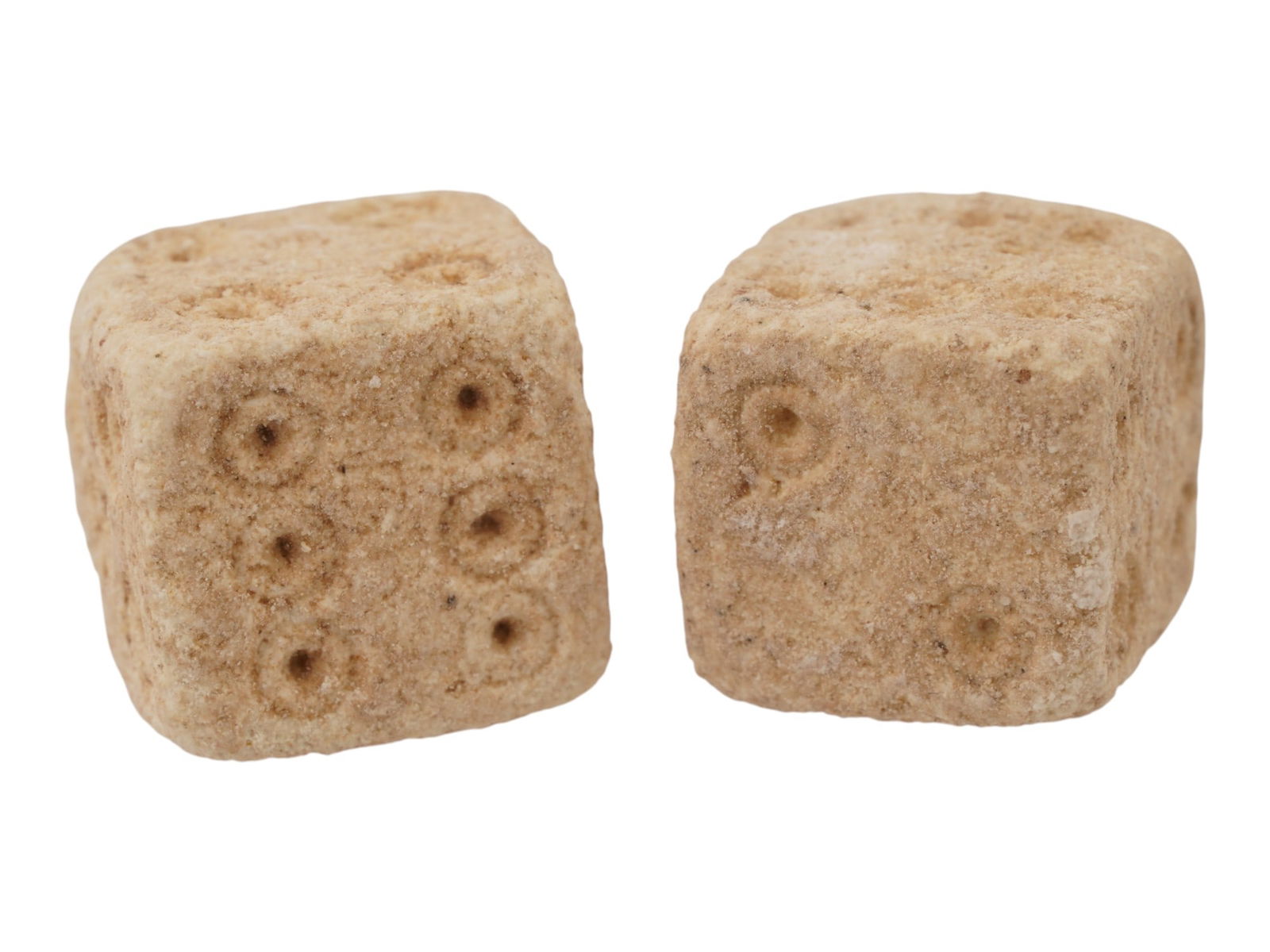 PAIR OF ANCIENT ROMAN STONE DICE 100 TO 300 AD (1 of 5)