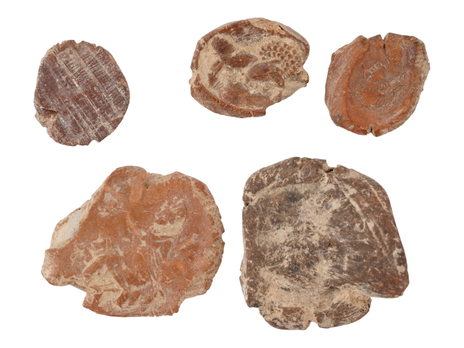 ANCIENT ROMAN CLAY TESSERAE THEATRICAL TOKENS (1 of 4)