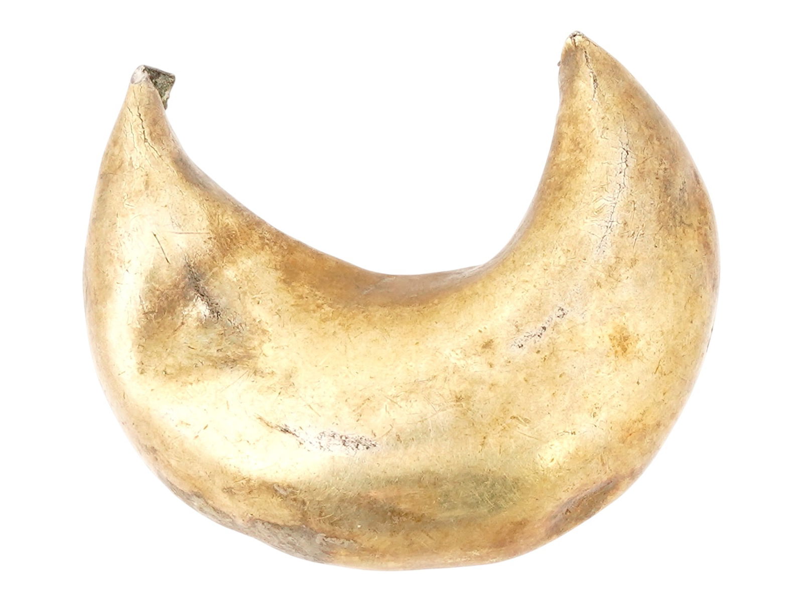 ANCIENT ROMAN GOLD CRESCENT JEWELRY WARE 100 TO 300 AD (1 of 4)