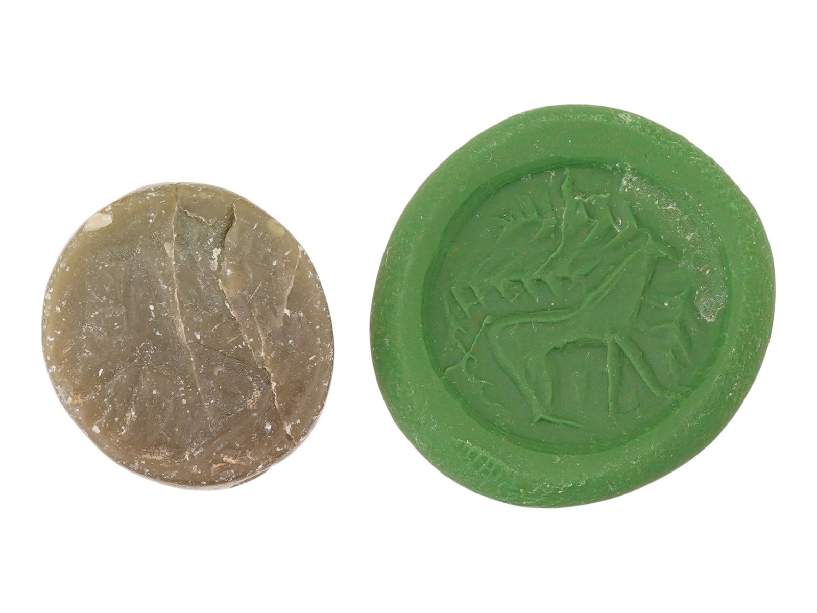 ANCIENT NEAR EASTERN DEAR STEATITE STONE STAMP SEAL (1 of 5)