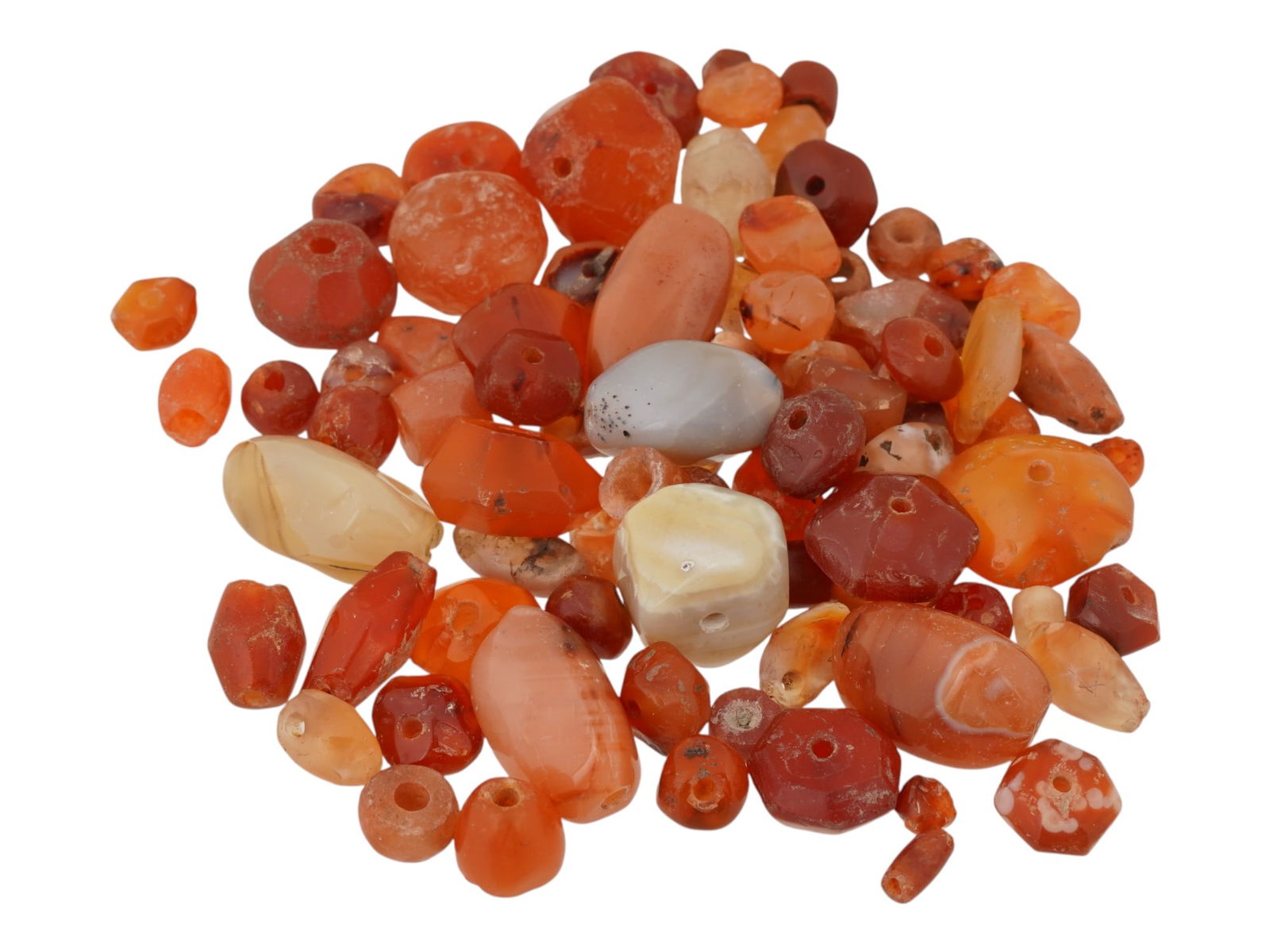 LOT OF ANCIENT NEAR EASTERN AGATE CARNELIAN STONE BEADS (1 of 6)