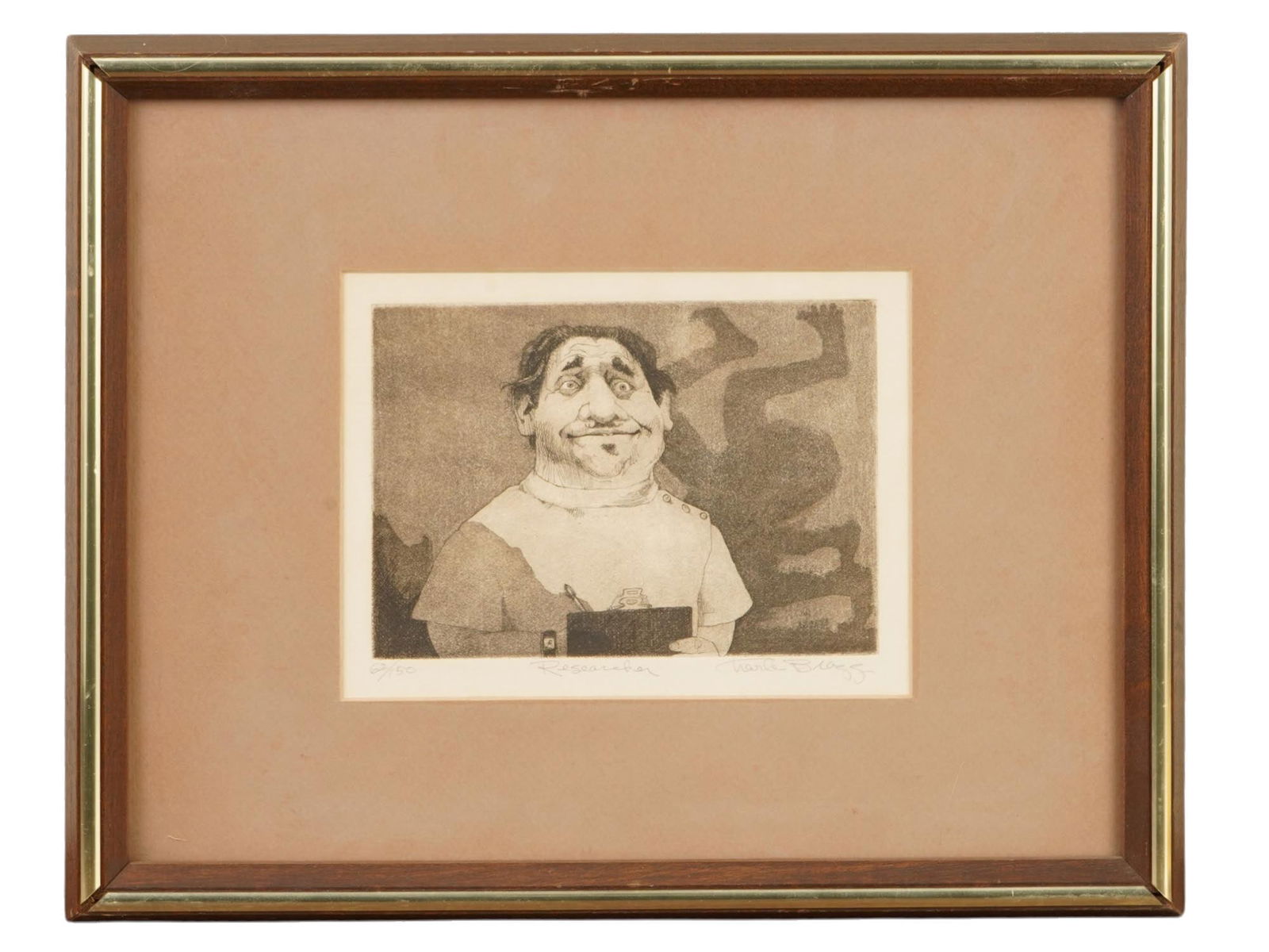 CHARLES BRAGG LTD ETCHING WITH AQUATINT W APPRAISAL (1 of 5)