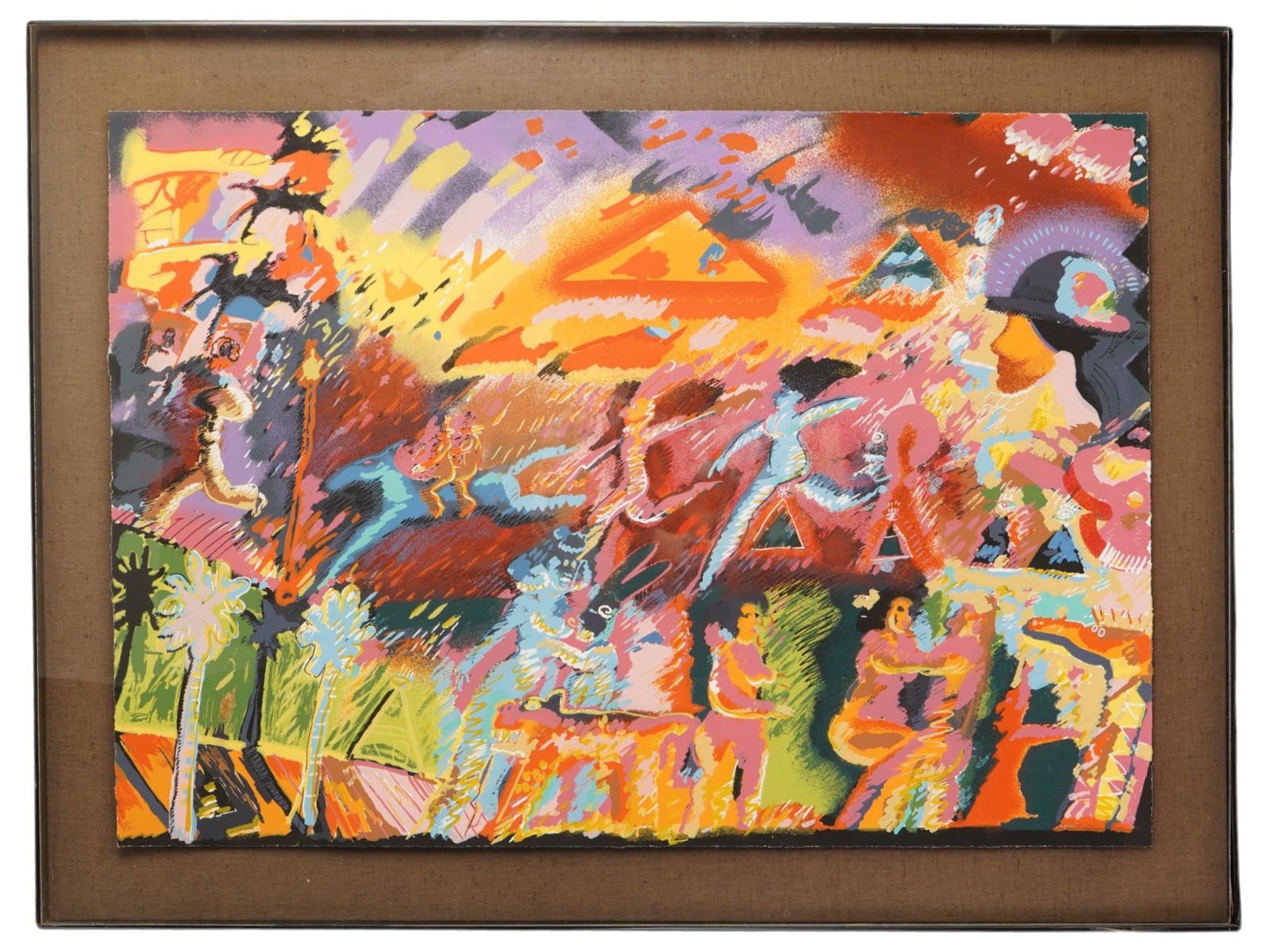 MEXICAN ABSTRACT SERIGRAPH BY CARLOS ALMARAZ WITH COA (1 of 8)