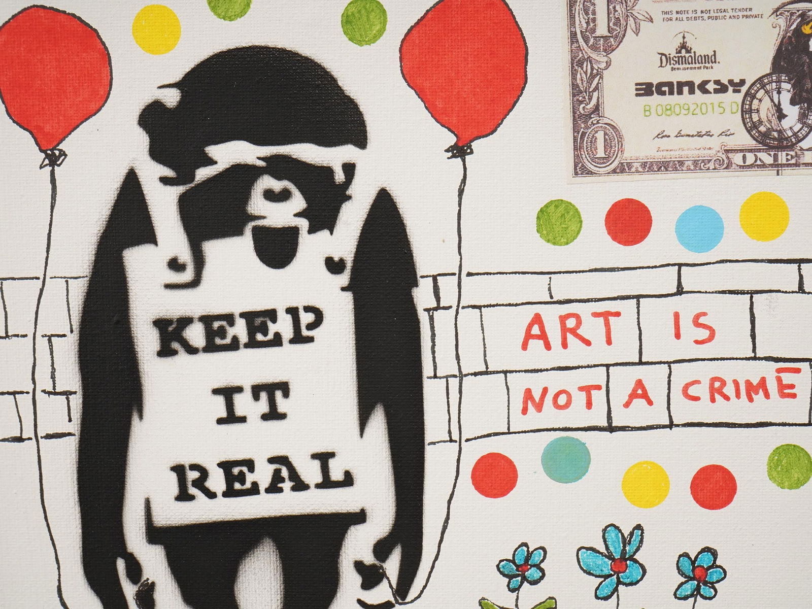 MIXED MEDIA DOUBLE SIDED COLLAGE ARTWORK - 2