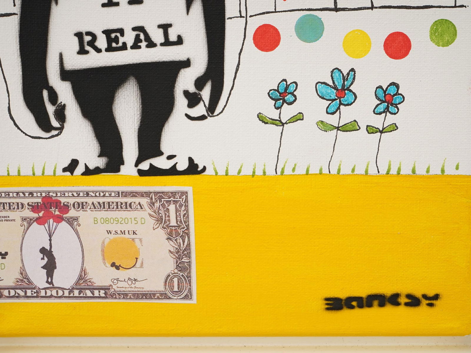 MIXED MEDIA DOUBLE SIDED COLLAGE ARTWORK - 3