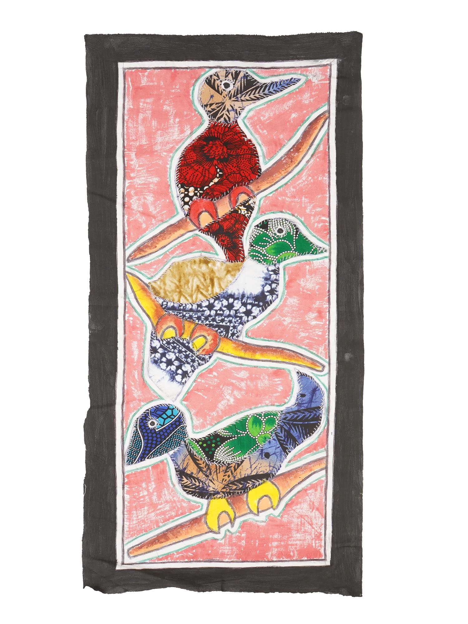 KAYODE BURAIMOH NIGERIAN STITCH FABRIC ARTWORK (1 of 4)