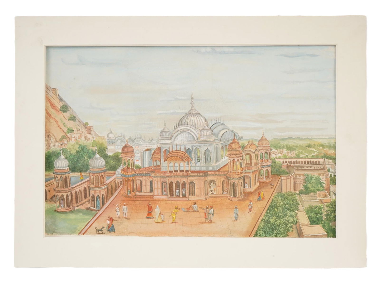 ANTIQUE INDIAN COMPANY SCHOOL WATERCOLOR PAINTING (1 of 3)