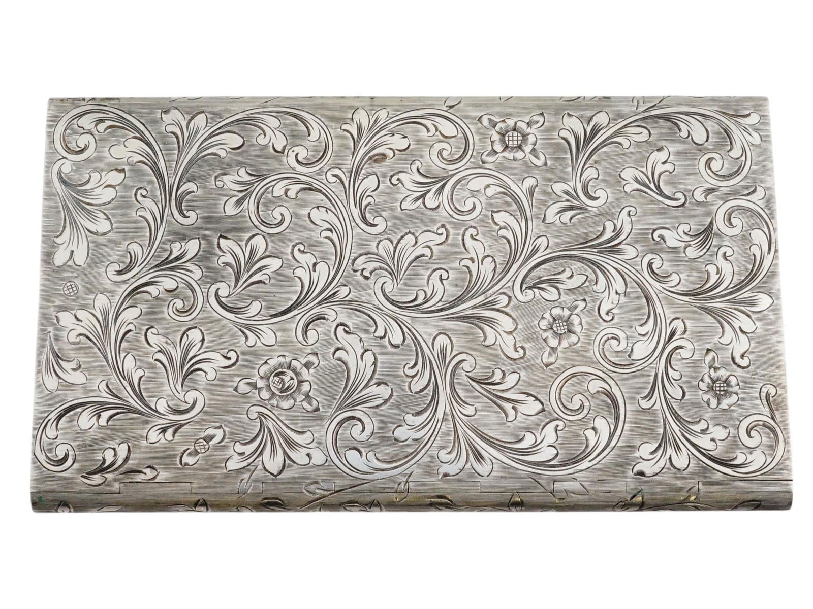 RUSSIAN SILVER CIGARETTE CASE W IMPERIAL EAGLE - 8