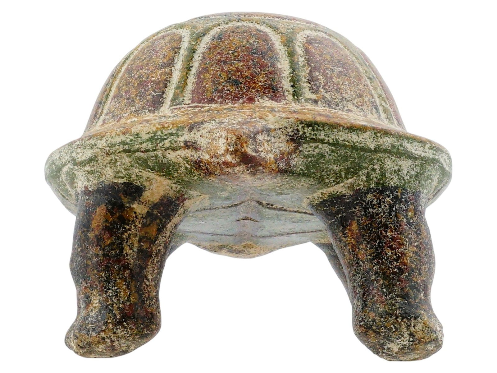 HAND PAINTED CERAMIC TURTLE FIGURINE - 5
