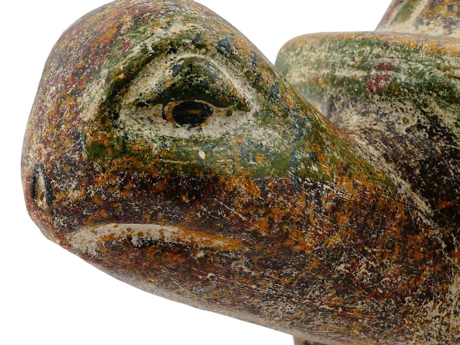 HAND PAINTED CERAMIC TURTLE FIGURINE - 8