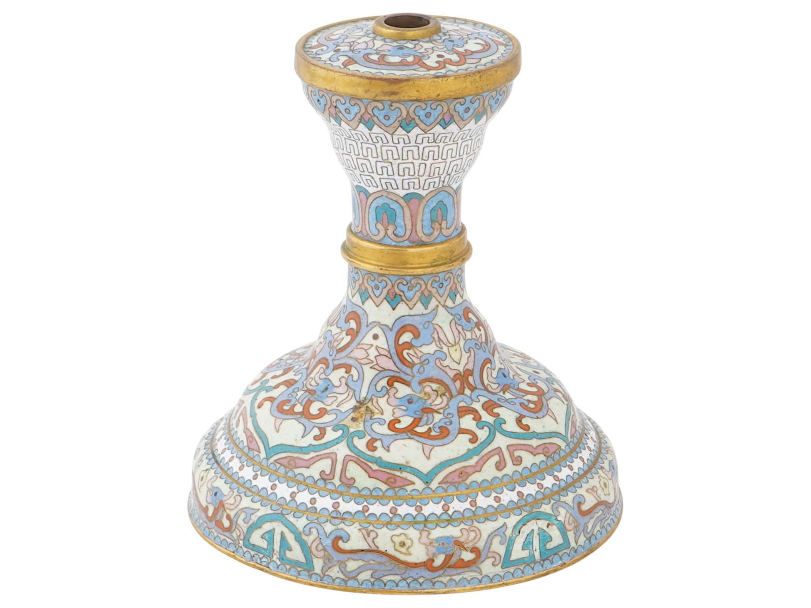 20TH CEN CHINESE POLYCHROME CLOISONNE ENAMEL STAND (1 of 10)