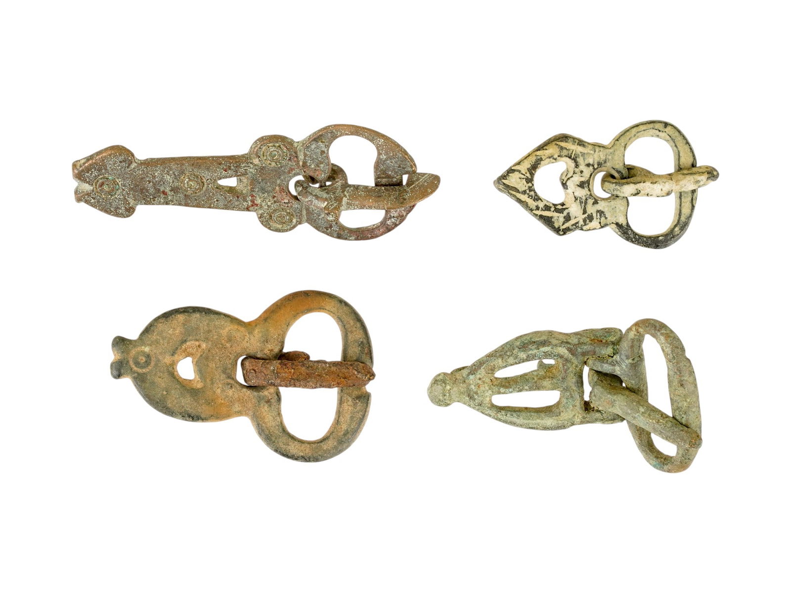 ANCIENT ROMAN BYZANTINE BRONZE BUCKLES 100 TO 500 AD (1 of 4)