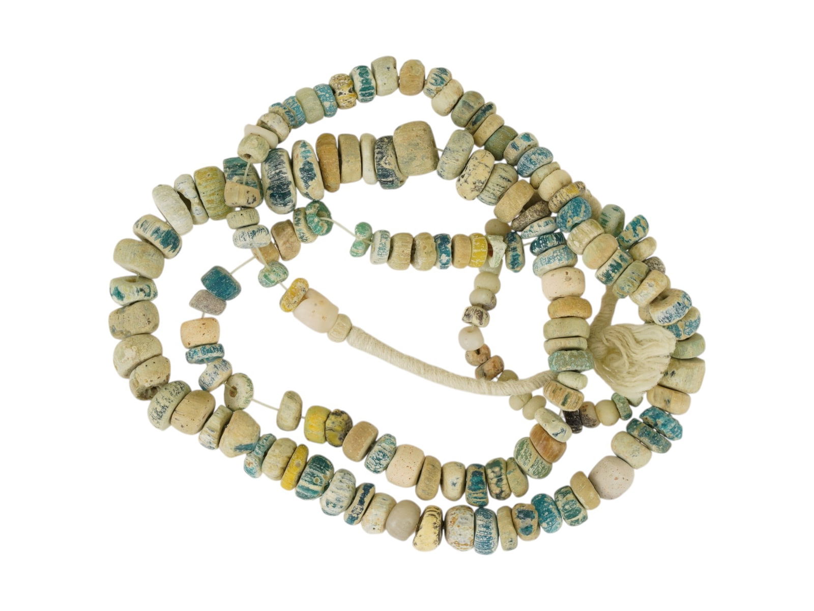 ANCIENT ROMAN GLASS BEADED NECKLACE 100 TO 300 AD (1 of 2)