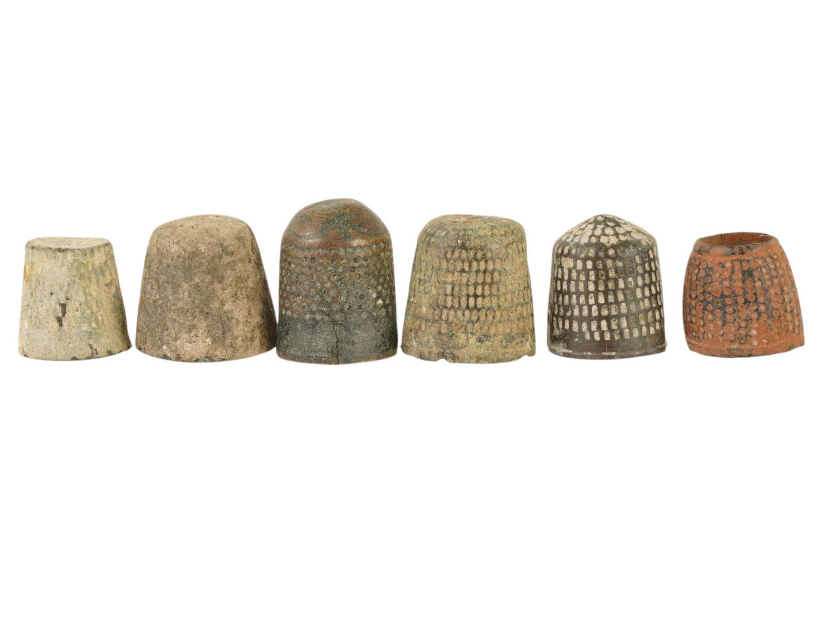 ANCIENT ROMAN AND BYZANTINE BRONZE THIMBLES (1 of 4)